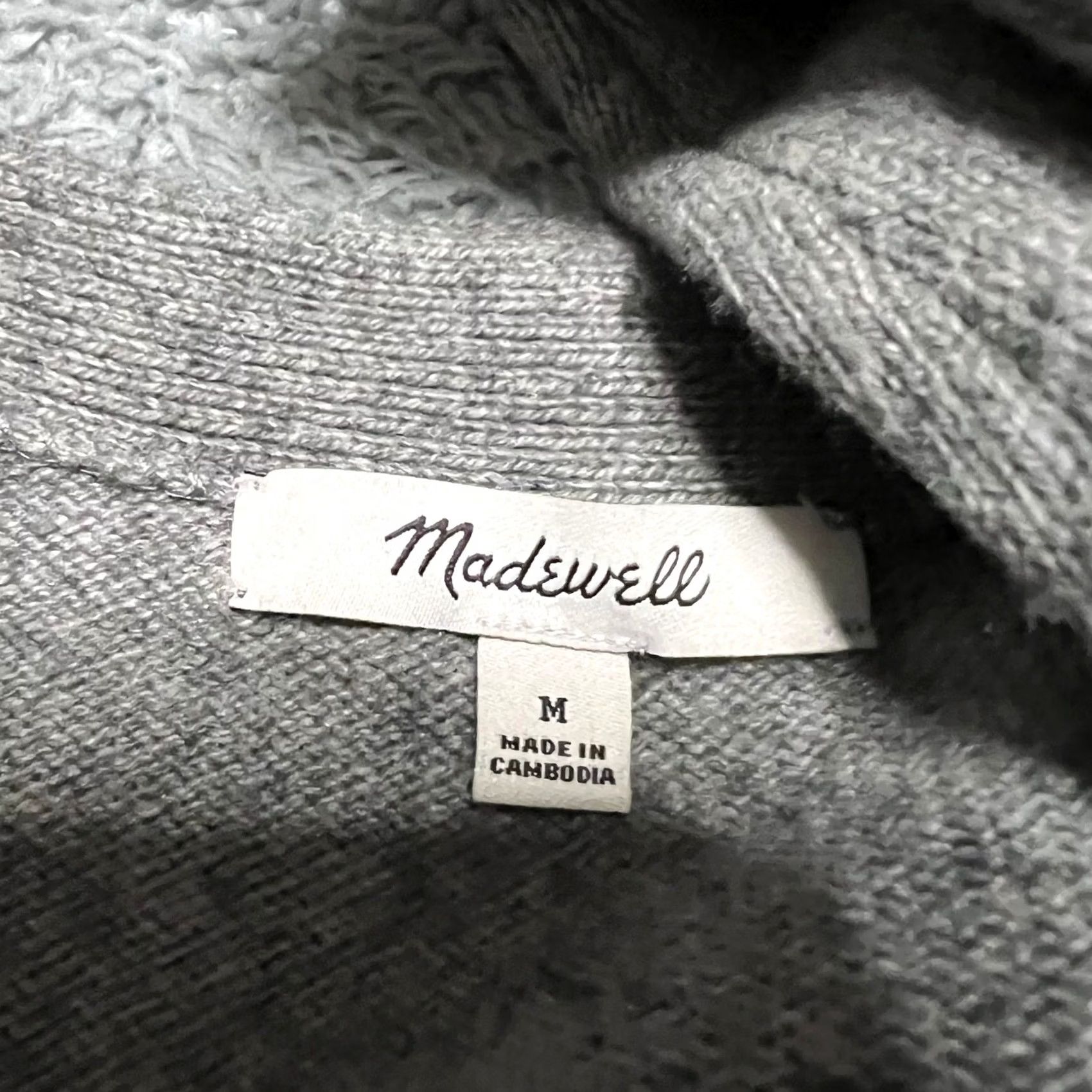 Madewell Madewell Cardigan Sweater Womens Medium V Neck Gray Merino Wool Blend Relaxed Pilling Mens? Girls? Size M / US 6-8 / IT 42-44 - 4 Thumbnail