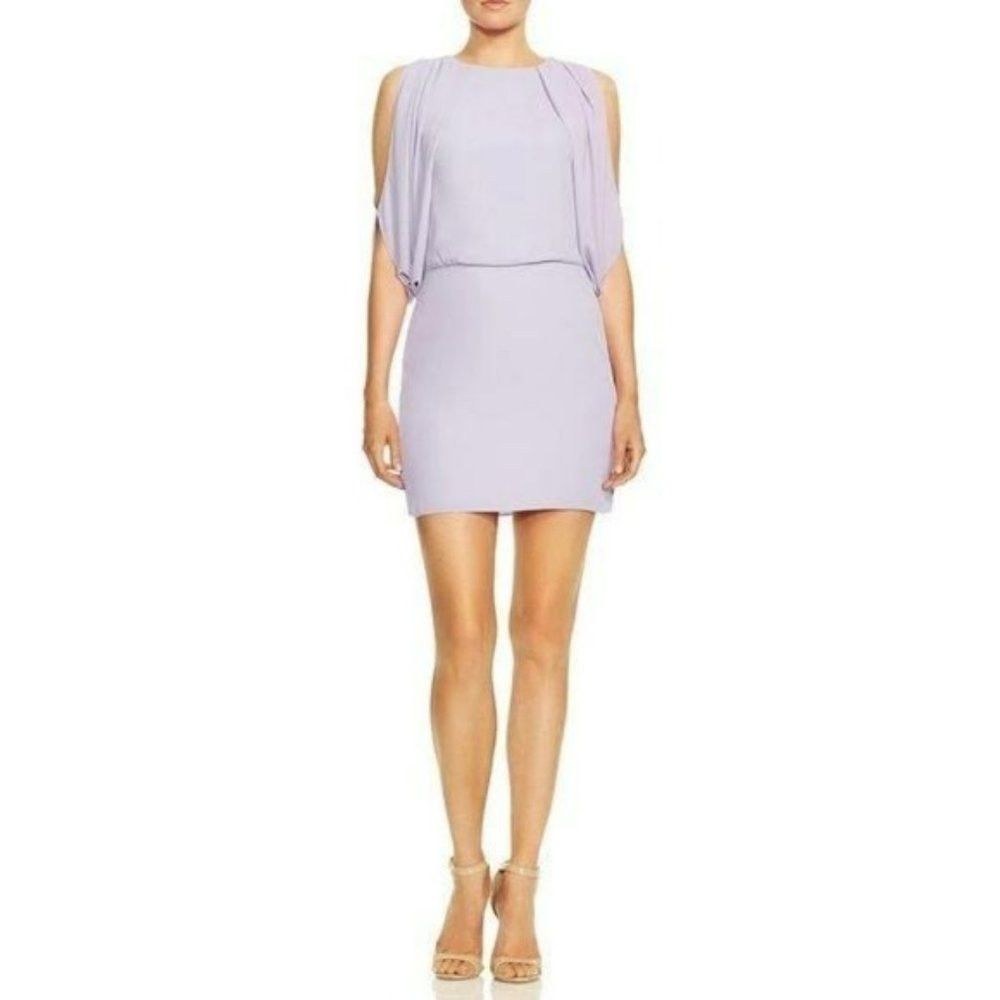 Halston Heritage NWT New $295 Halston Heritage Drape Back Cape Lavender Dres Size XL / US 12-14 / IT 48-50 - 1 Thumbnail