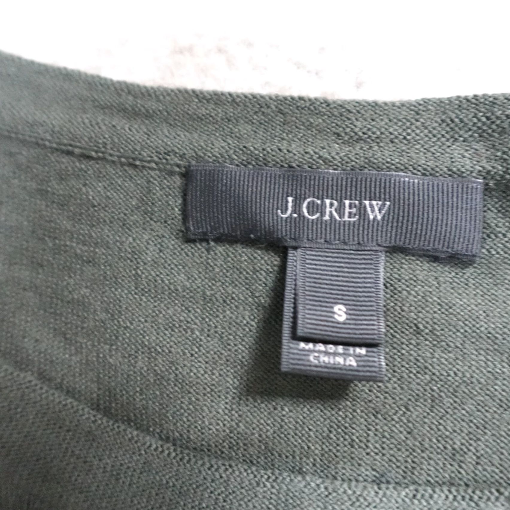 J.Crew J.Crew Womens Sweater S Green Merino Crew Neck Long Sleeve Pullover A5142 Size S / US 4 / IT 40 - 2 Thumbnail