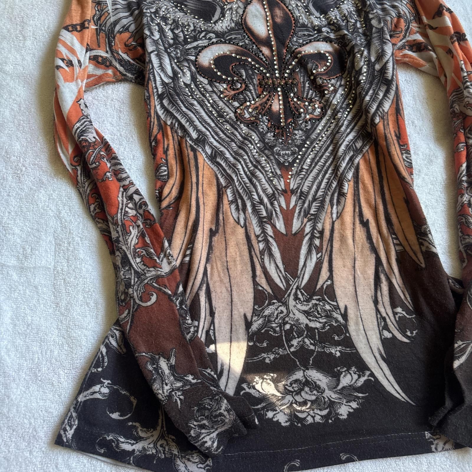 Other y2k grunge cross rhinestone long sleeve Size M / US 6-8 / IT 42-44 - 3 Thumbnail
