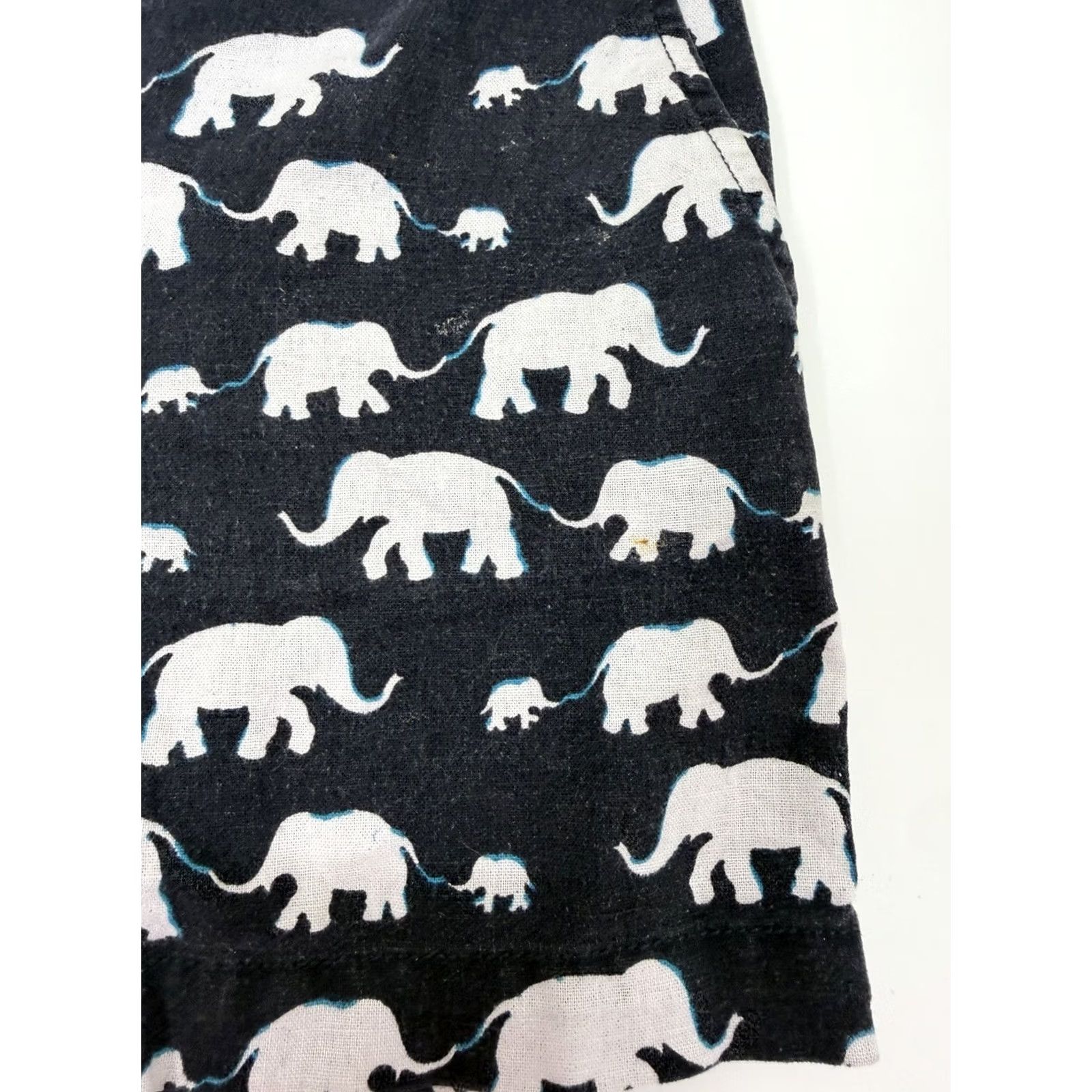 Ann Taylor Ann Taylor Loft Womens Shorts Size 12 Navy Blue Elephant Chino Linen Size 34" / US 12 / IT 48 - 3 Thumbnail