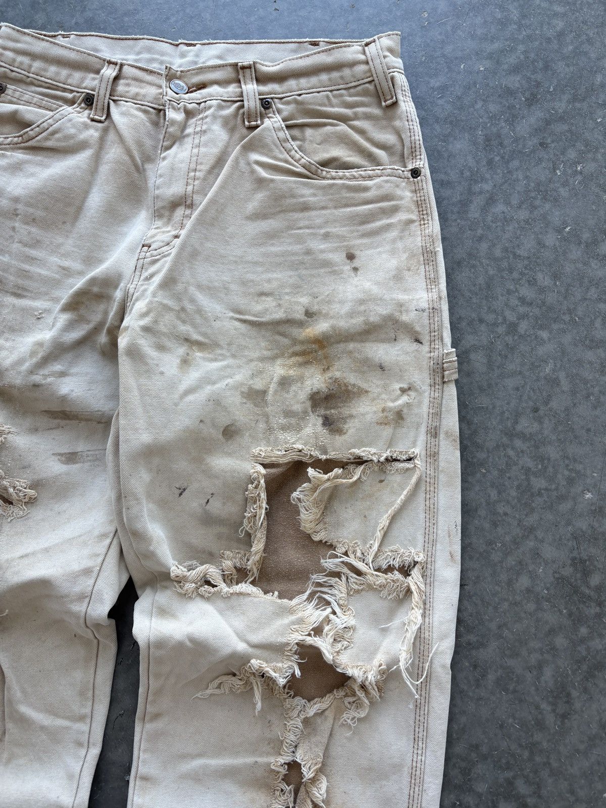 Dickies Thrashed and Faded Vintage Dickies Carpenter Pants 32x32 Size US 32 / EU 48 - 3 Thumbnail