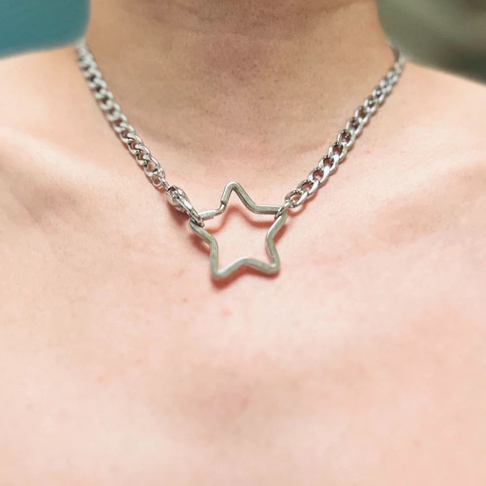 Jewelry Star Heart Choker Necklace Size ONE SIZE - 2 Thumbnail