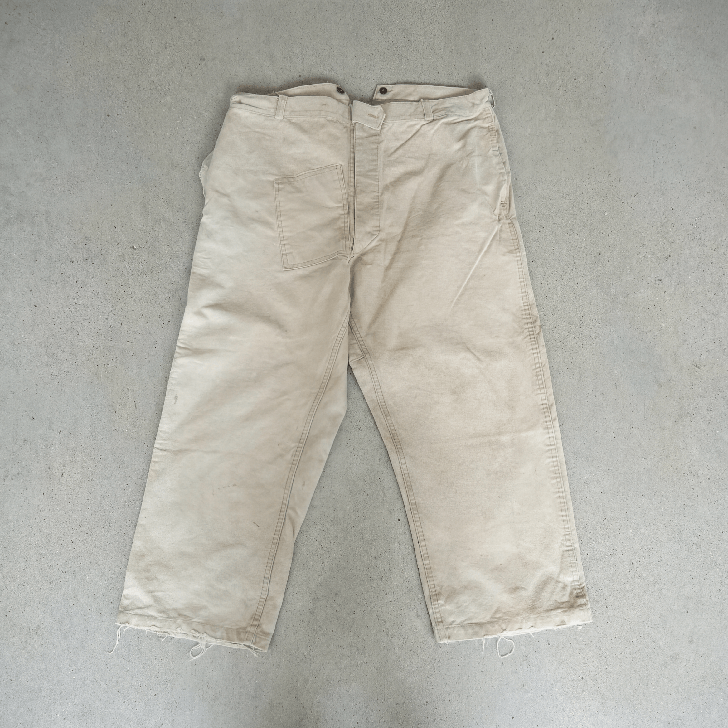 Vintage Vintage 50s French Utility Workwear Pants Size US 34 / EU 50 - 1 Thumbnail