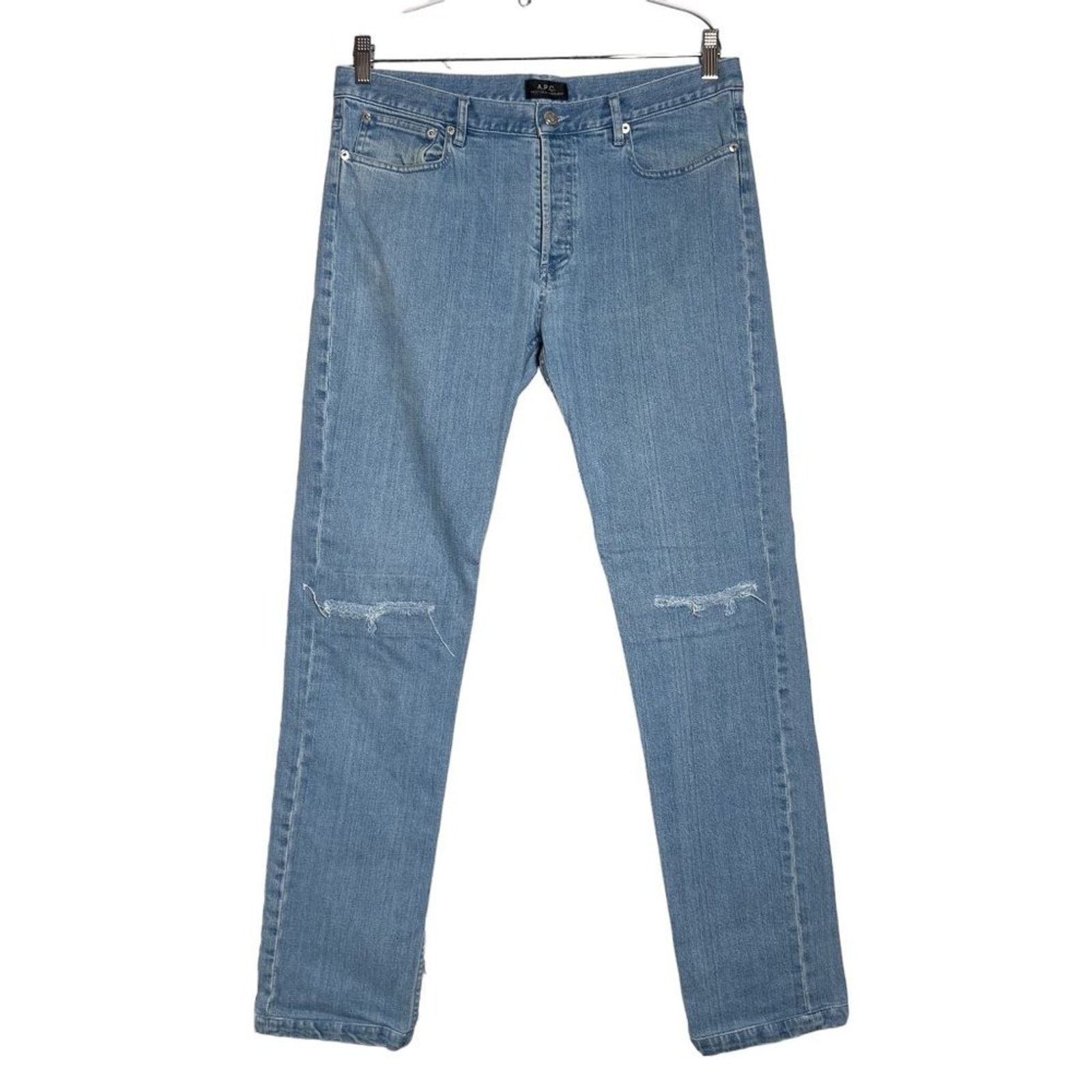 image of Petit New Standard Straight Leg Jeans Mens 33 X 32 in Blue