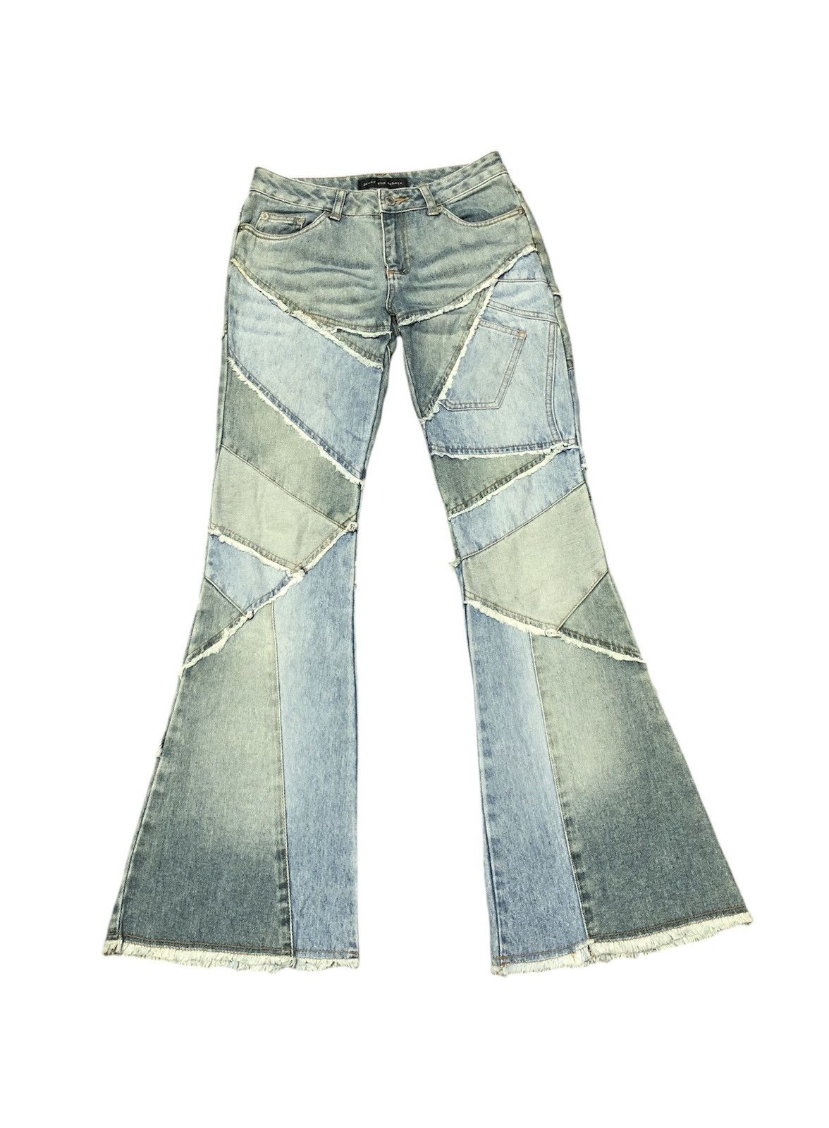 Other VINTAGE JOUER AUX ECHECH HAGI DENIM FLARED JEANS Size 28" / US 6 / IT 42 - 14 Thumbnail