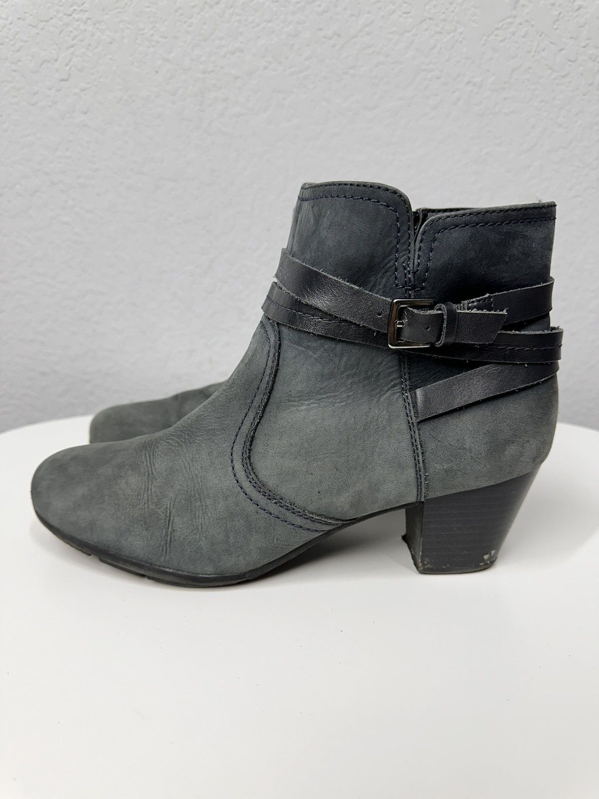 A.S.98 WOW😻 A.S.98 BEIGE LEATHER ANKLE WESTERN VINTAGE ISSEY MIYAKE Size US 8 / EU 41 - 6 Thumbnail