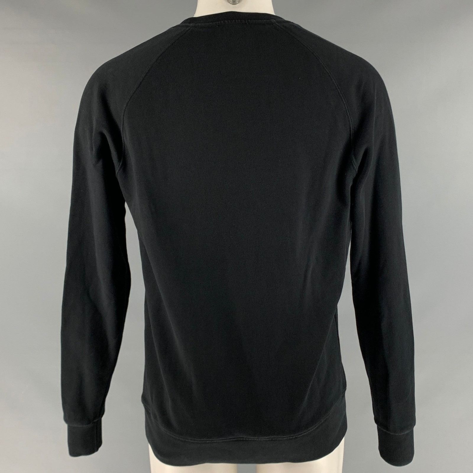 Maison Kitsune MAISON KITSUNE Black White Graphic Cotton Sweatshirt Size US M / EU 48-50 / 2 - 4 Thumbnail