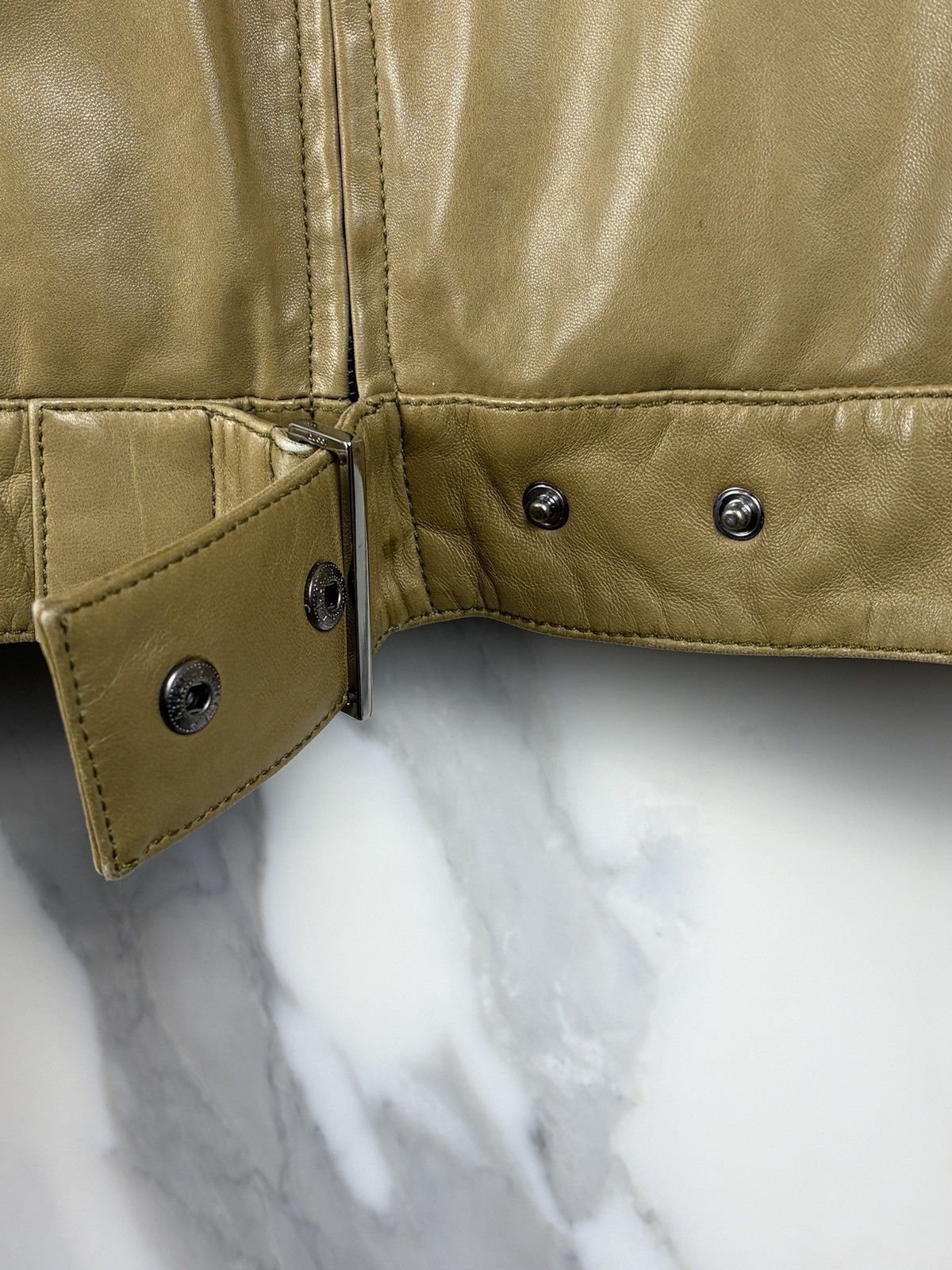 Gucci Gucci Tom Ford Double Zip Buckled Moto Leather Jacket Size US S / EU 44-46 / 1 - 7 Thumbnail