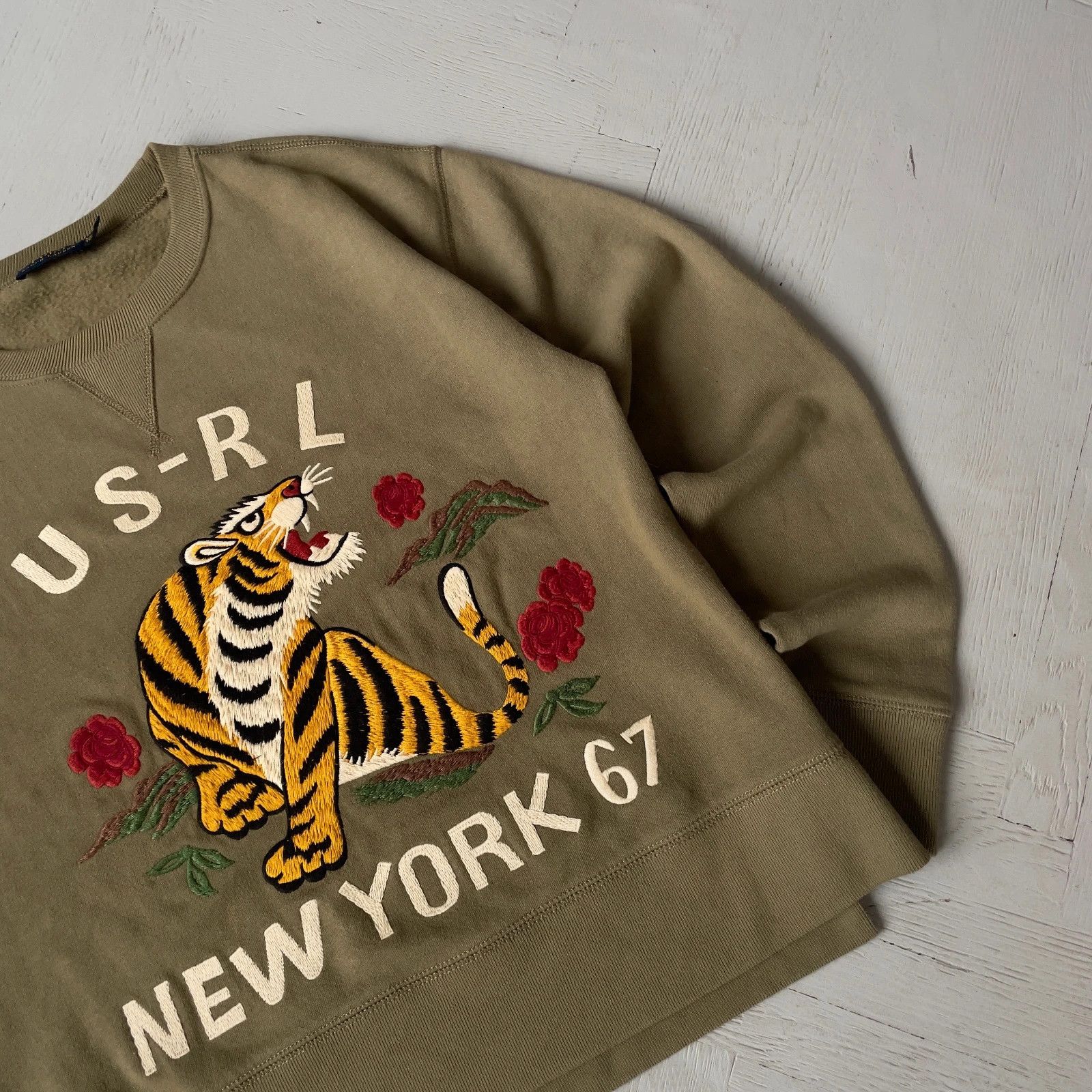 Polo Ralph Lauren Polo by Ralph Lauren Military Sweatshirt Khaki Size US XS / EU 42 / 0 - 3 Thumbnail