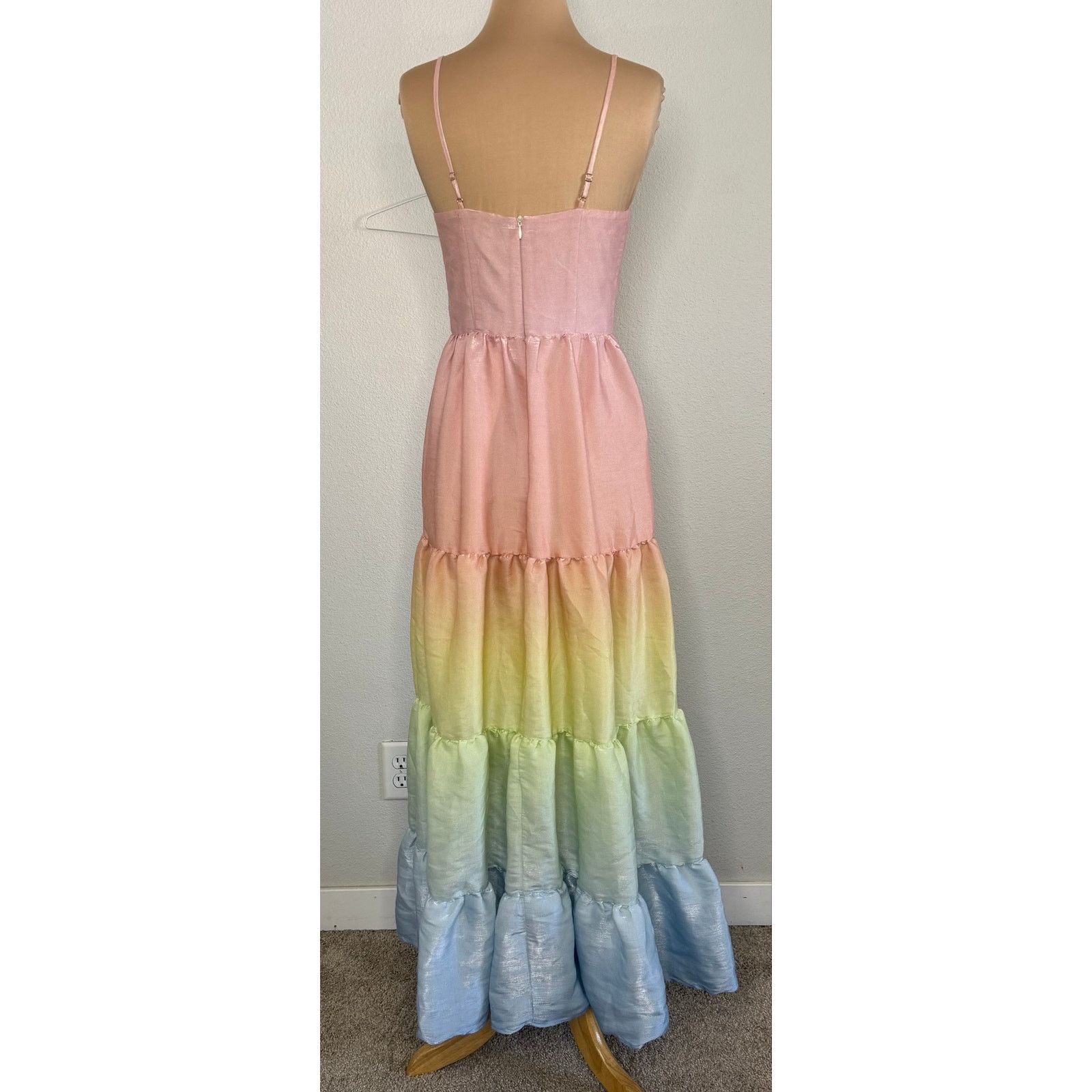 Other YUMI KIM Sullivan Tiered Maxi Dress Rainbow Ombré XS Size XS / US 0-2 / IT 36-38 - 7 Thumbnail
