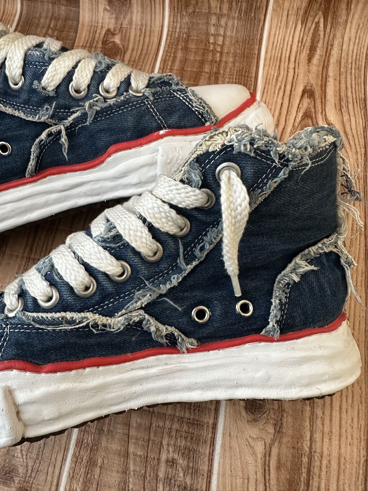 Maison MIHARA YASUHIRO × Nigel Cabourn MMY Denim x Nigel Cabourn Melted Sole Sneakers Size US 8 / EU 41 - 18 Thumbnail
