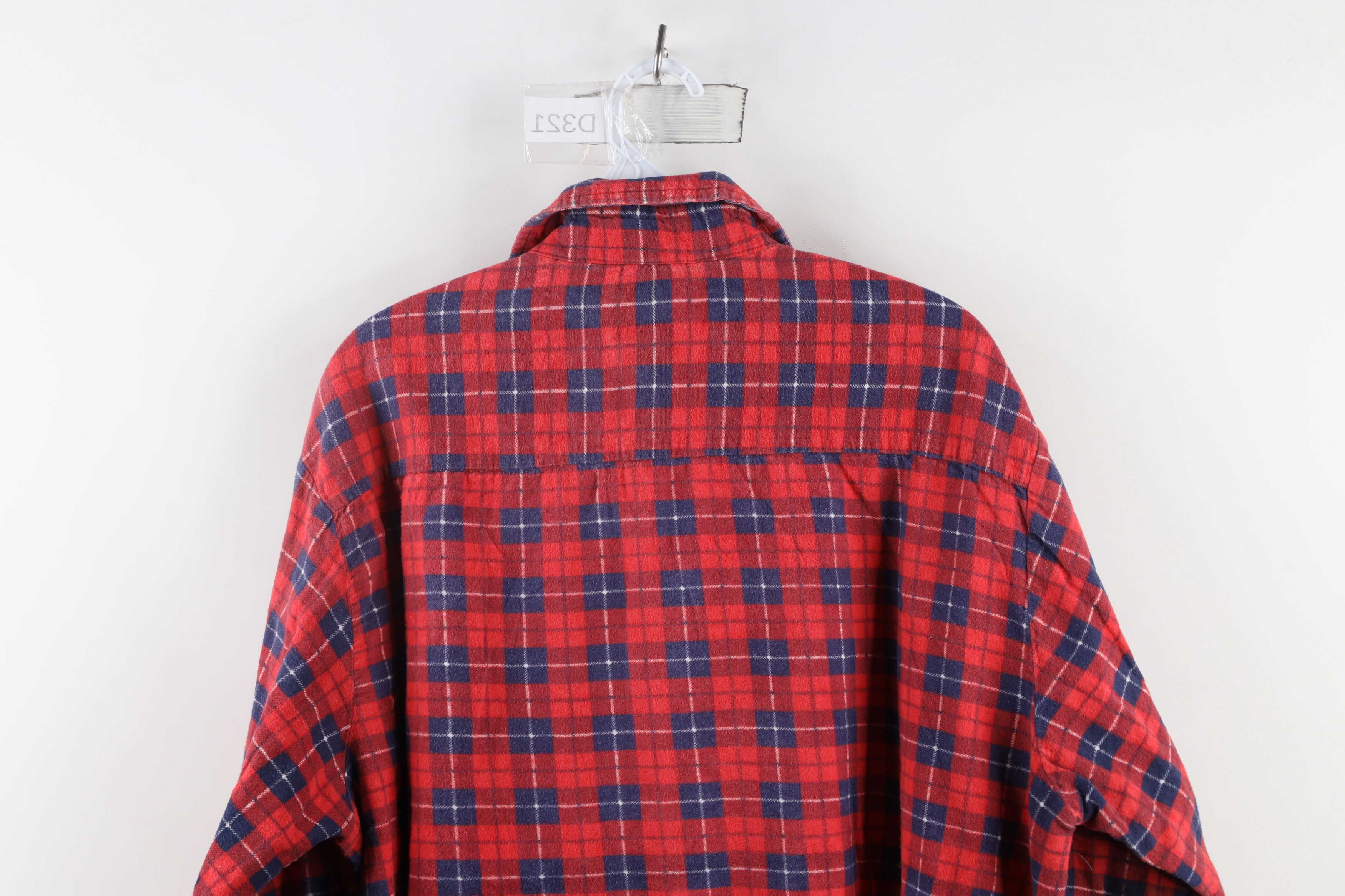 Vintage Vintage 70s Streetwear Flannel Collared Button Shirt Plaid Size US XL / EU 56 / 4 - 10 Thumbnail
