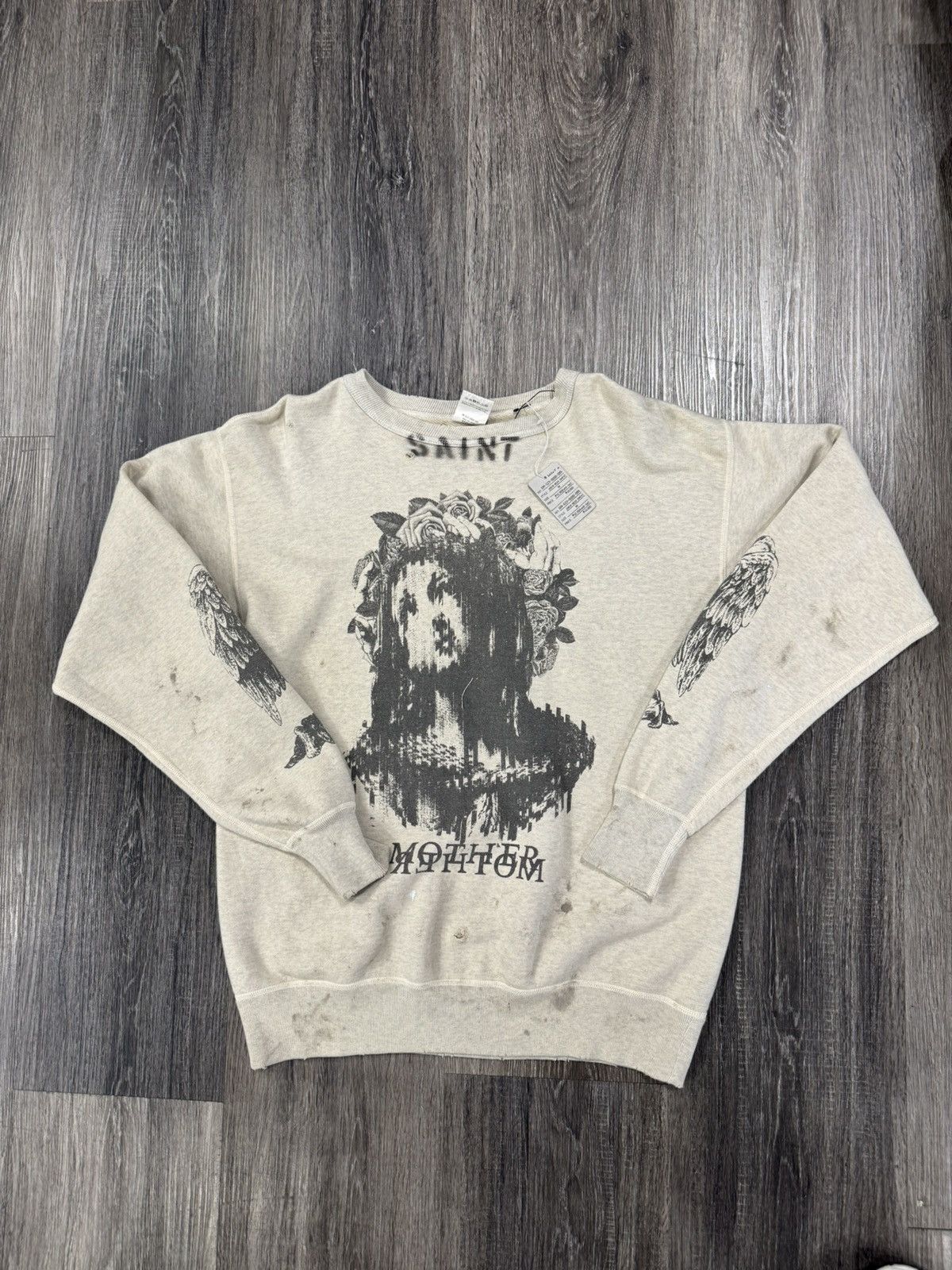 Saint Michael Saint MXXX Aries Distressed Sweatshirt Size US M / EU 48-50 / 2 - 1 Thumbnail