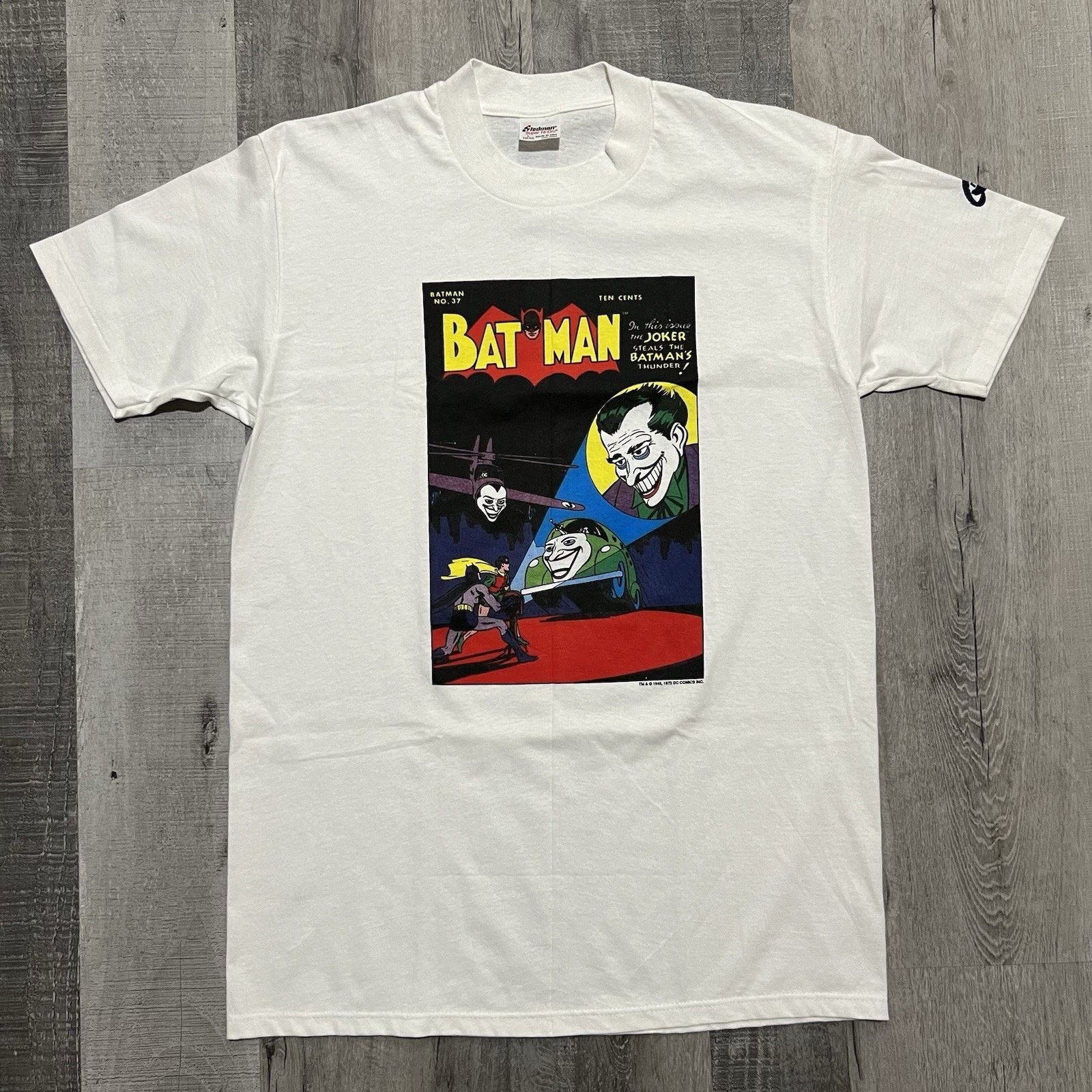 Tedman 1980s Batman T Shirt DC Comics Vtg Batman Vs Joker #37 Cover Size US L / EU 52-54 / 3 - 1 Thumbnail