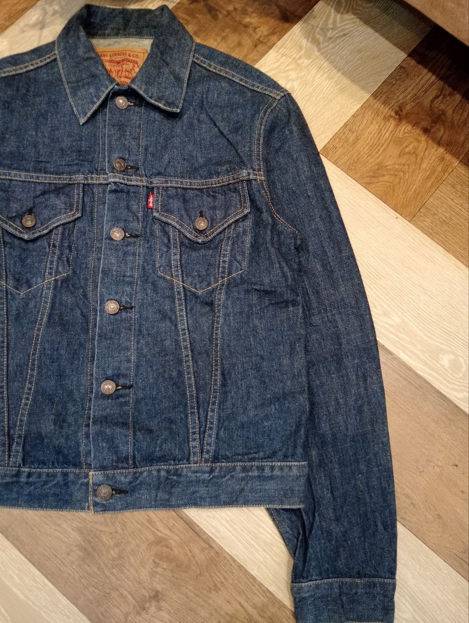 Levi's Vintage Clothing LEVI'S VINTAGE 71557 CAPITAL E BLUE DENIM JACKET - SIZE 40 Size US L / EU 52-54 / 3 - 4 Thumbnail