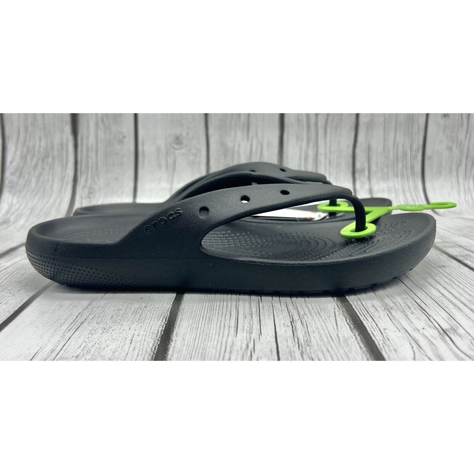 Crocs Size 7w/5m - Crocs Classic Flip Flop Black 209402 001 Size US 7 / IT 37 - 1 Thumbnail