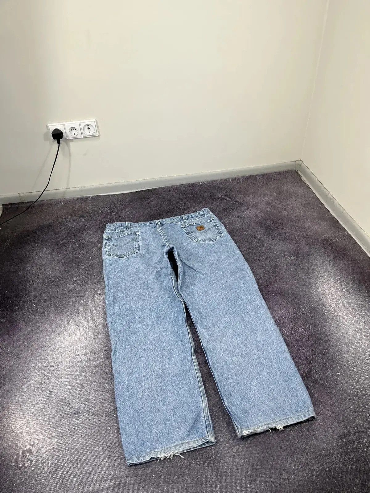 Carhartt × Vintage Vintage Carhartt USA Light Blue Denim Hype Baggy Jeans Size US 38 / EU 54 - 3 Thumbnail