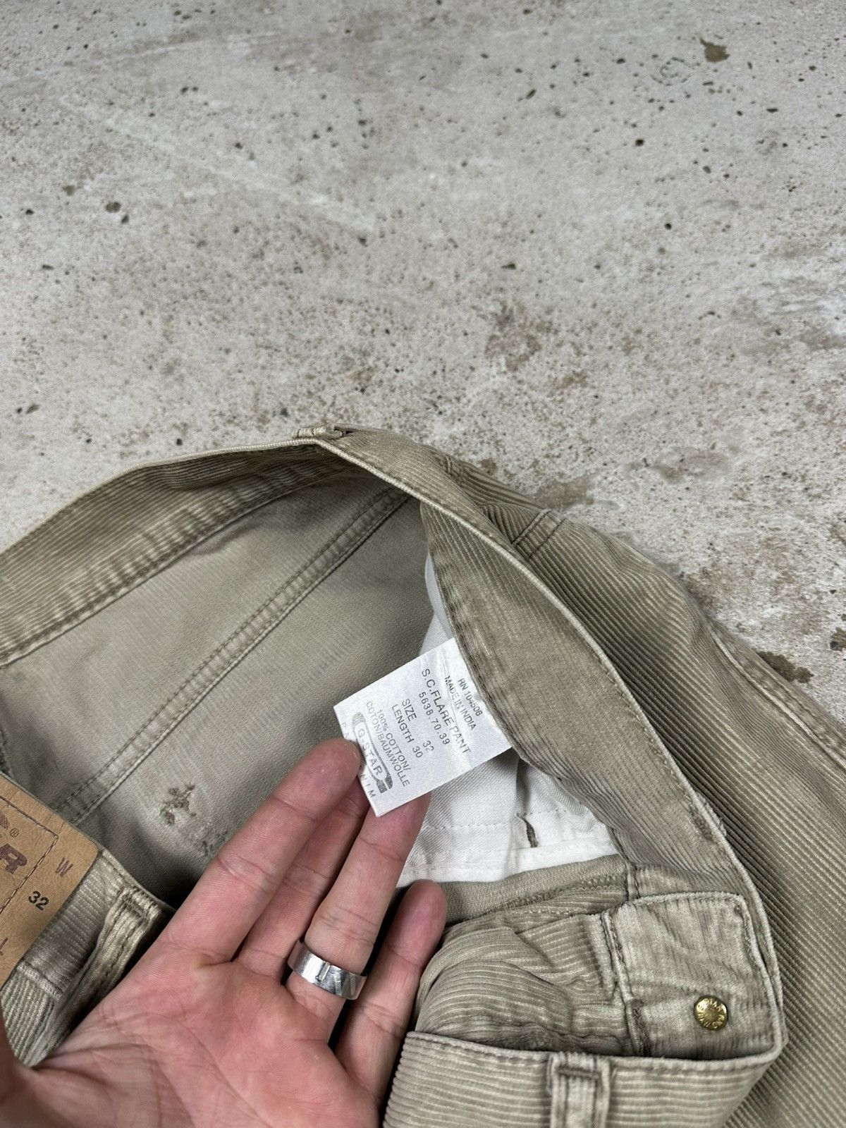 G-Star Vintage Y2K G Star Raw S C Flare Corduroy Pants Bootcut Size US 32 / EU 48 - 10 Thumbnail