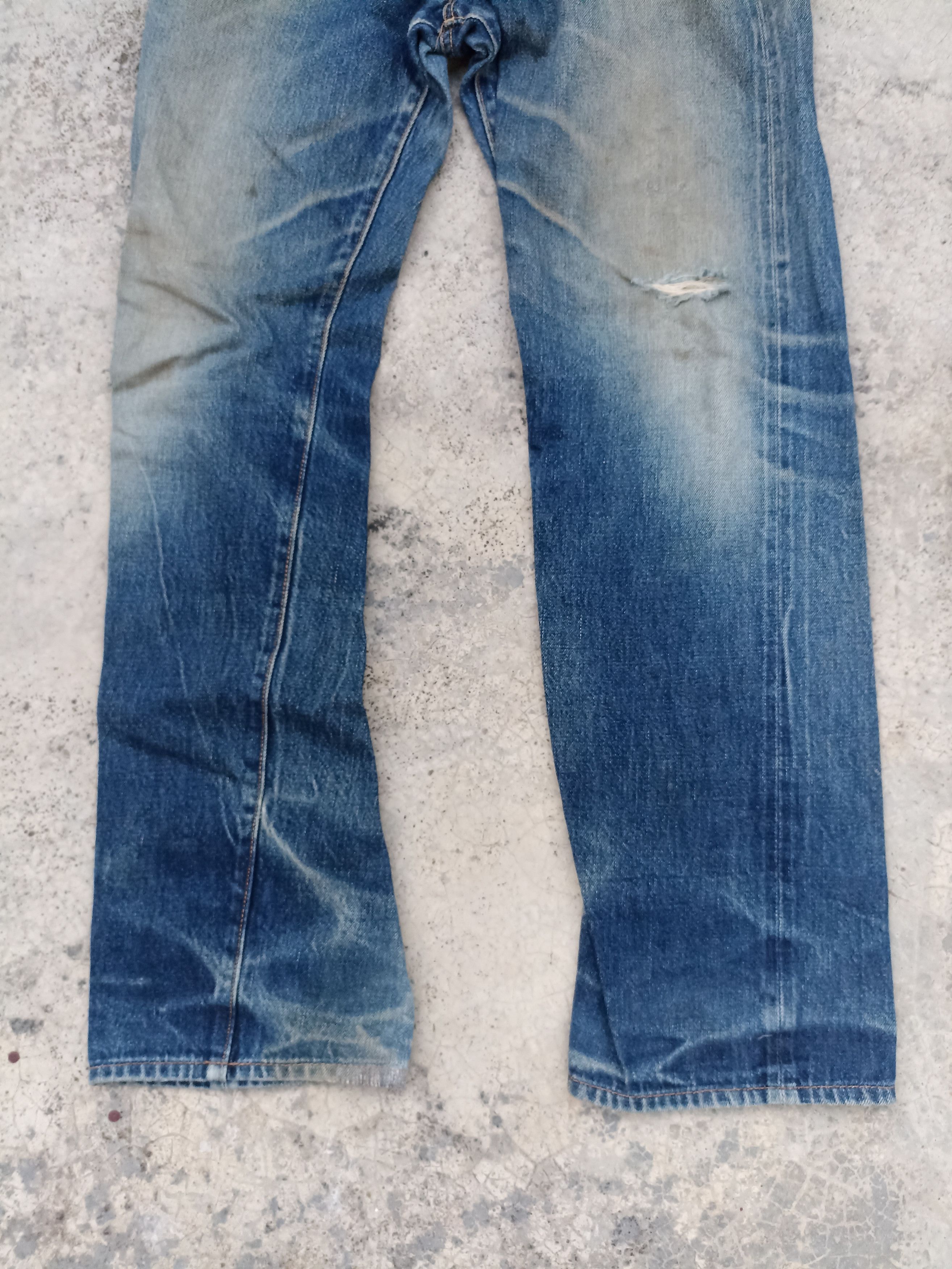 Denime Vintage Denime Jeans Distressed Mud washed Faded jeans Japan Size US 30 / EU 46 - 3 Thumbnail