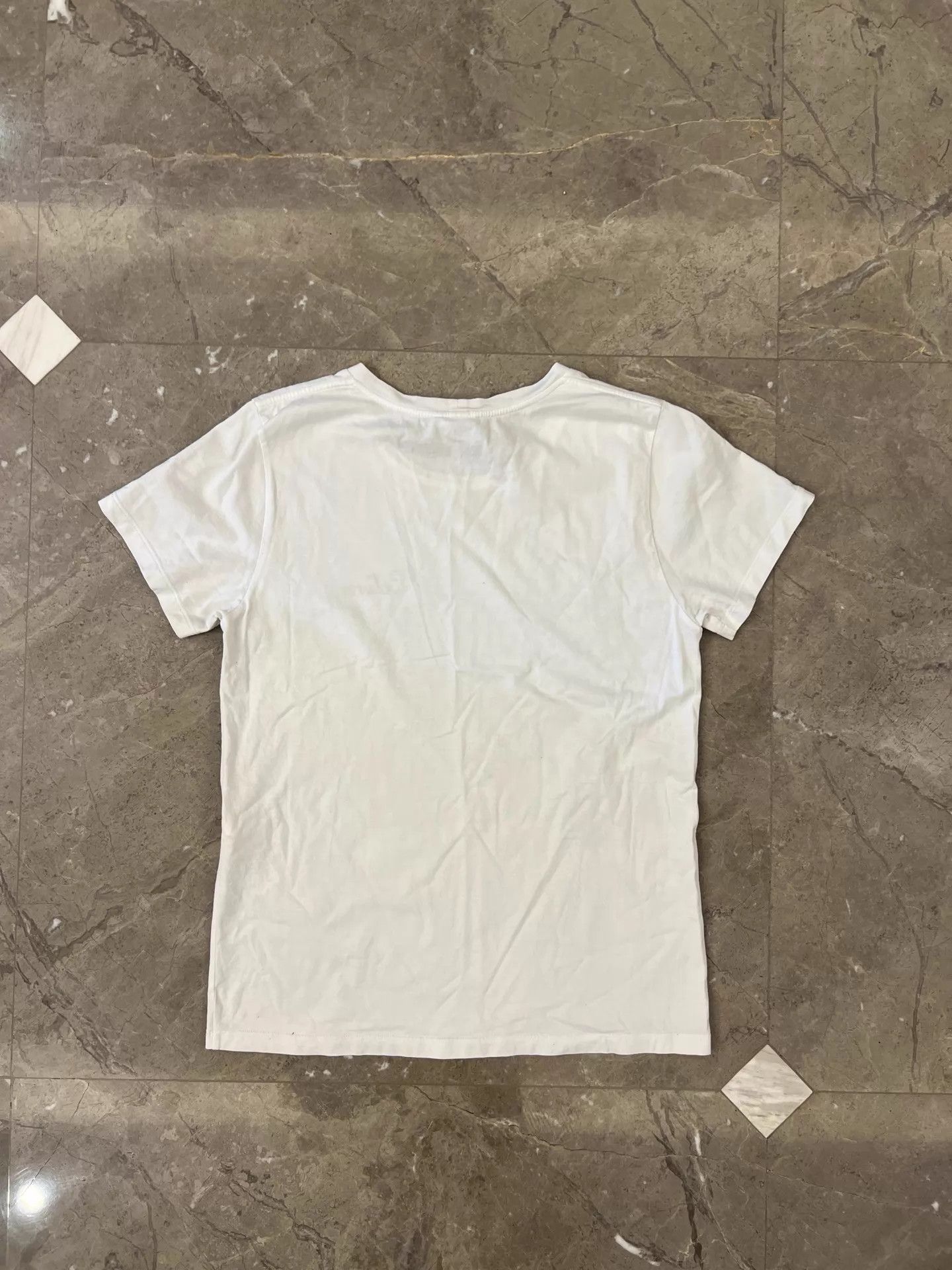 Celine Celine White Gold Logo Short Tee M Unisex Size M / US 6-8 / IT 42-44 - 4 Thumbnail