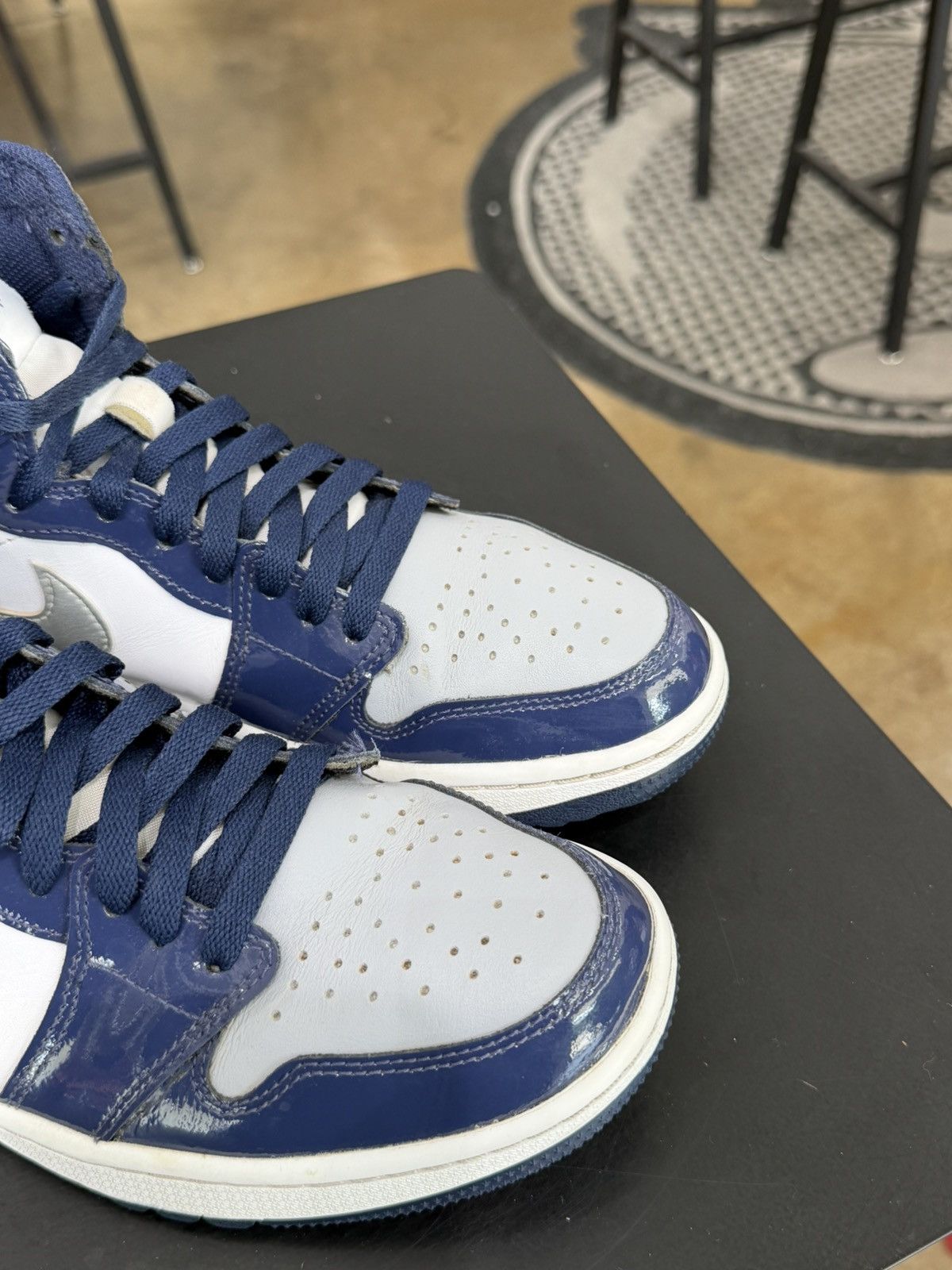 Jordan Brand Jordan 1 Golf Patent Midnight Navy Size 8.5 (2022) Size US 8.5 / EU 41-42 - 8 Thumbnail