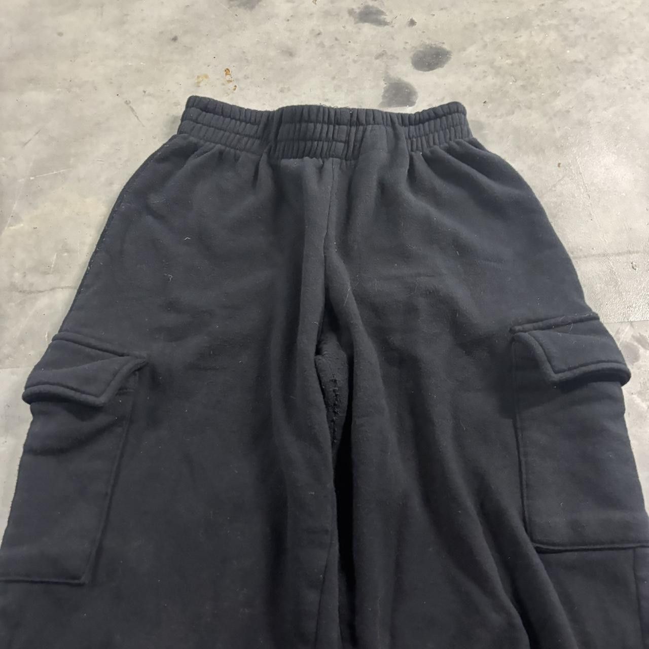 Vintage Crazy Vintage Y2K/2000s Baggy Black Streetwear Cargo Sweatpants! Fits XS Size US 28 / EU 44 - 4 Thumbnail