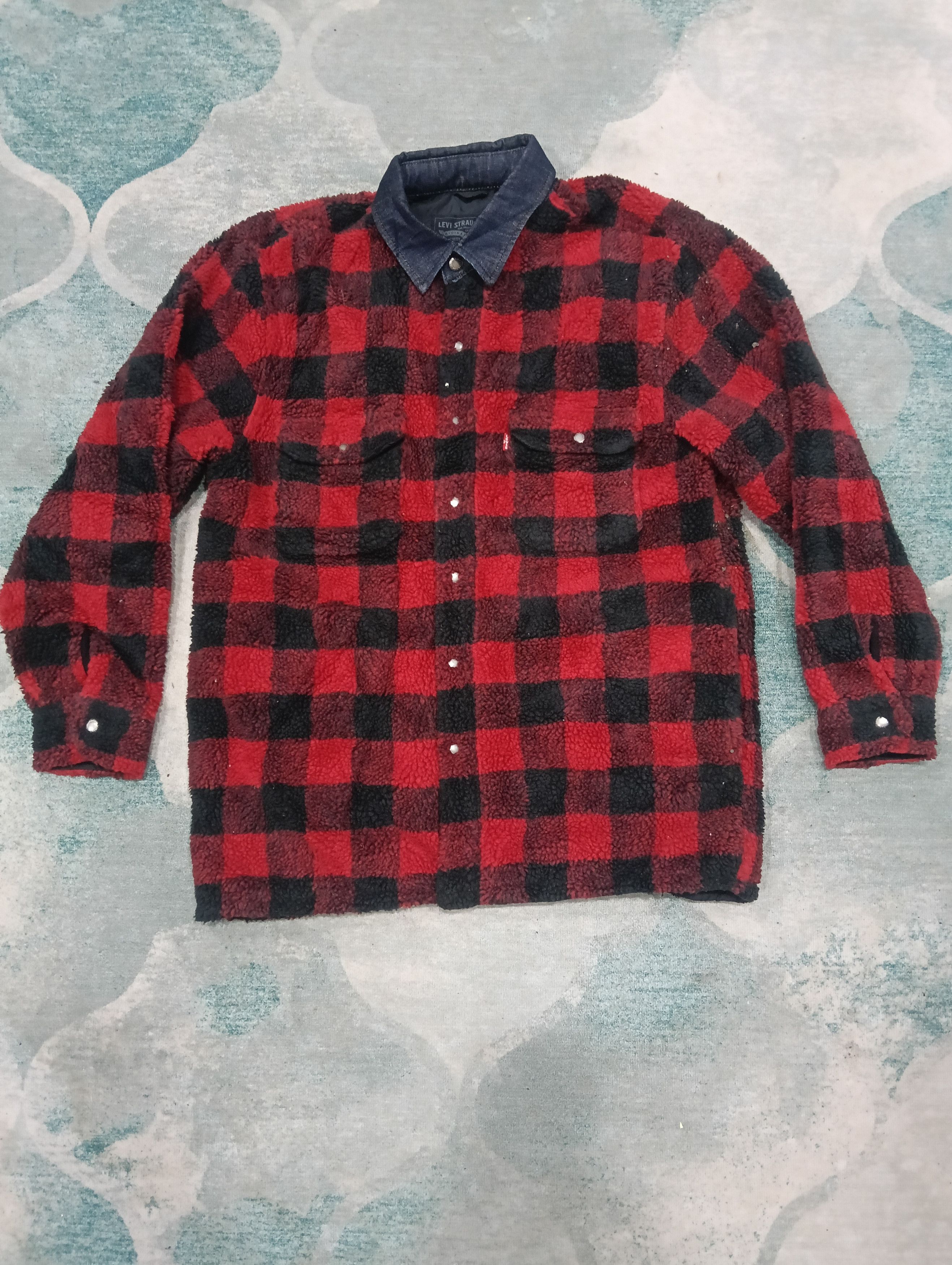 Levi's × Levi's Made & Crafted × Levi's Vintage Clothing Levis Checkered Jacket Like Fleece Size US M / EU 48-50 / 2 - 2 Thumbnail
