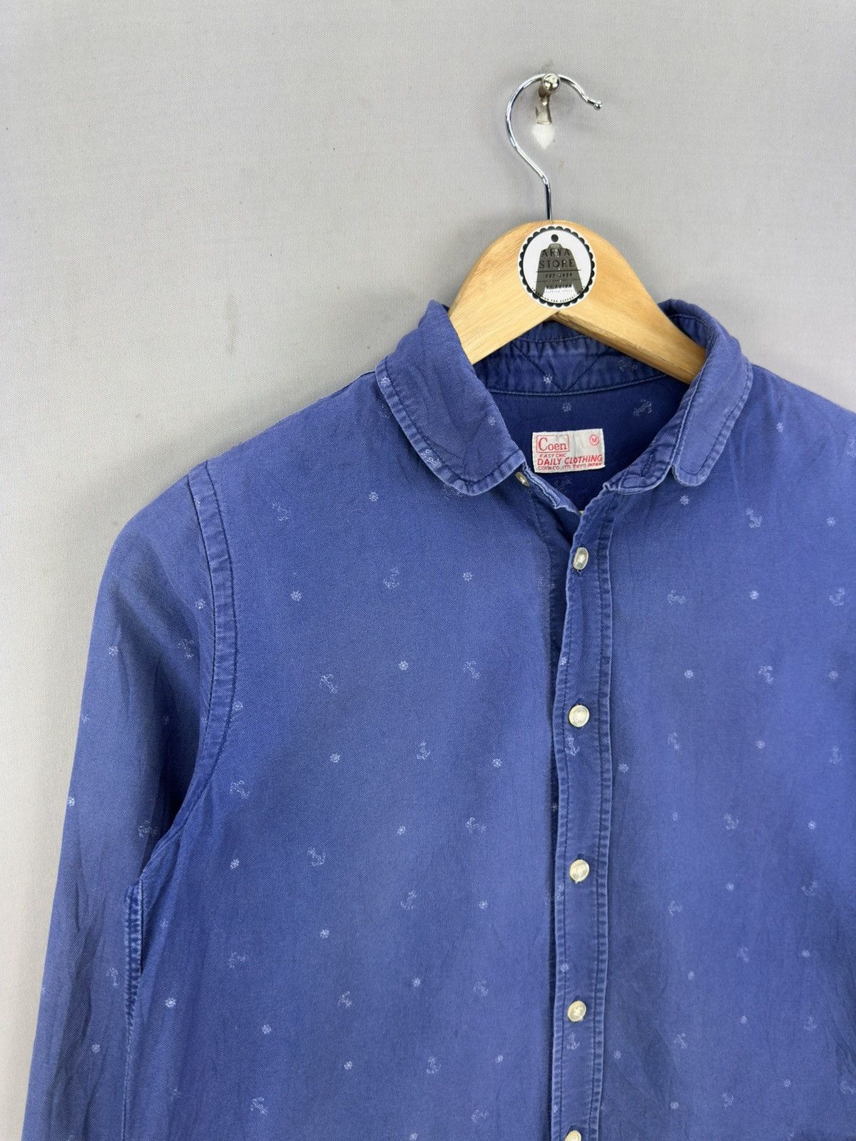 Japanese Brand Coen Tokyo Japan Long Flannel Shirt Size M / US 6-8 / IT 42-44 - 2 Thumbnail