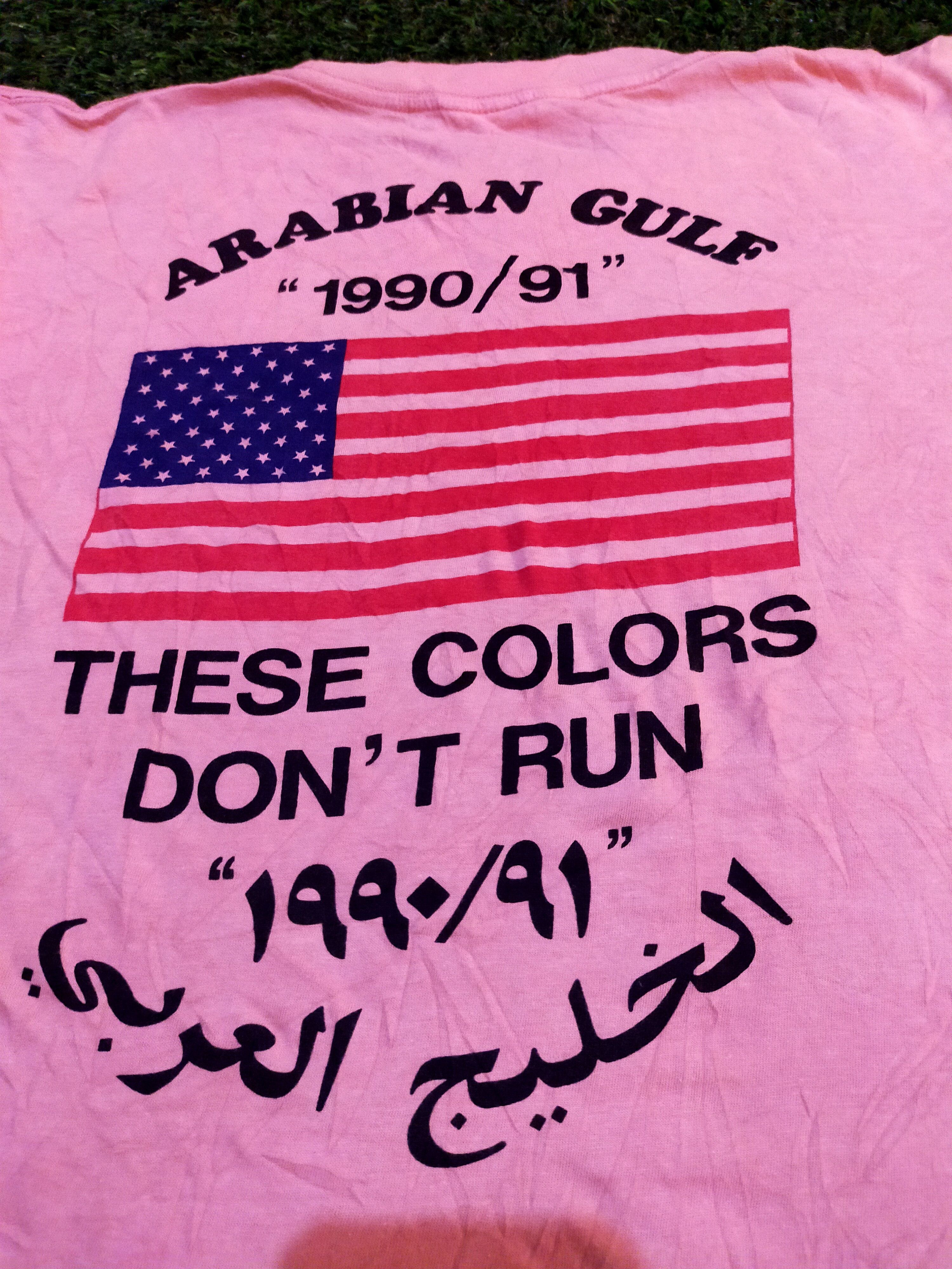 Vintage VINTAGE 1991 OPERATION DESERT STORM ARABIC PNK TEE Size US M / EU 48-50 / 2 - 1 Thumbnail