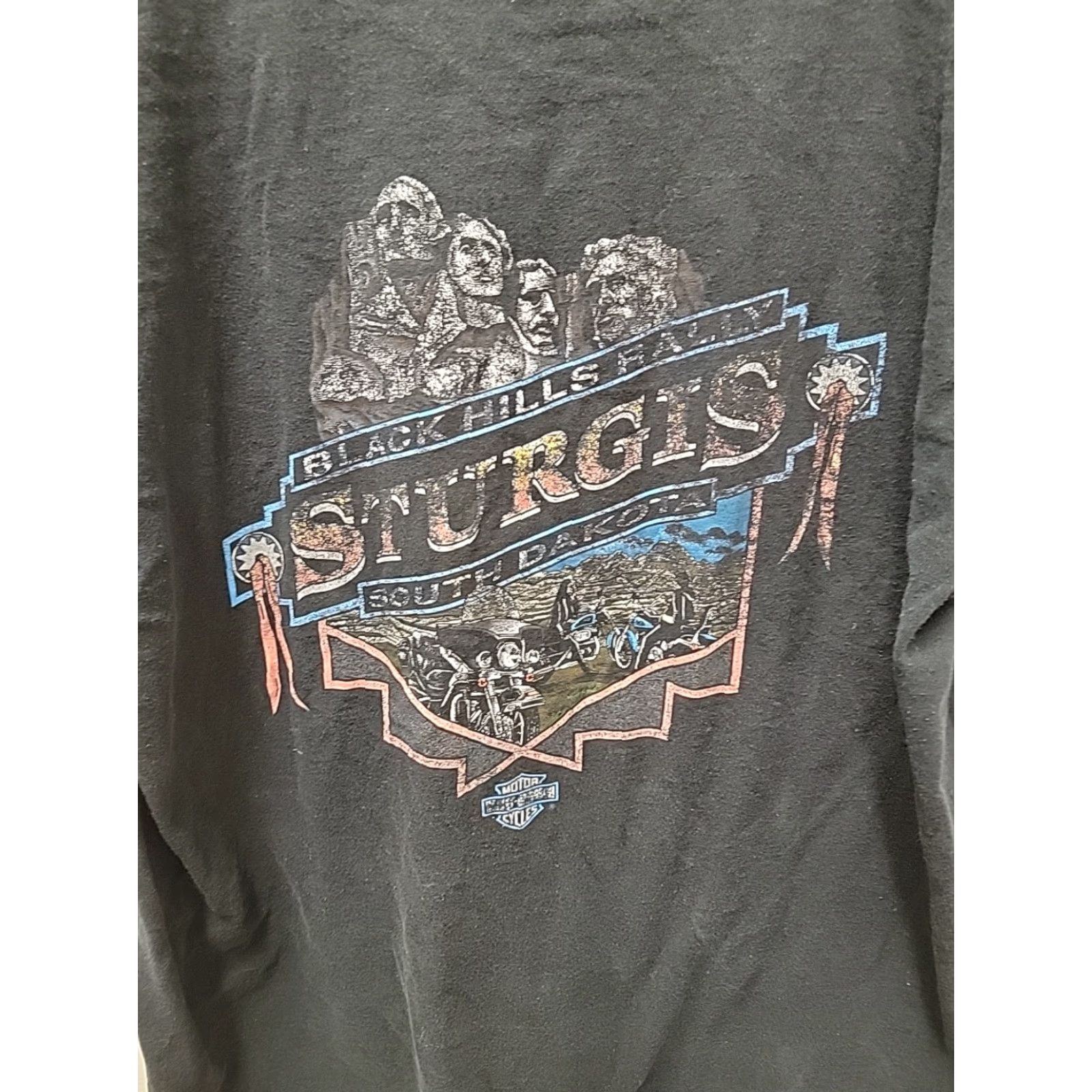 Harley Davidson VINTAGE Harley-Davidson Black Hills Rally Sturgis 1998 Graphic Tee Mens XL Shirt Adult XL Black Graphics 90s Motorcycle Biker Mens Size US XL / EU 56 / 4 - 6 Thumbnail