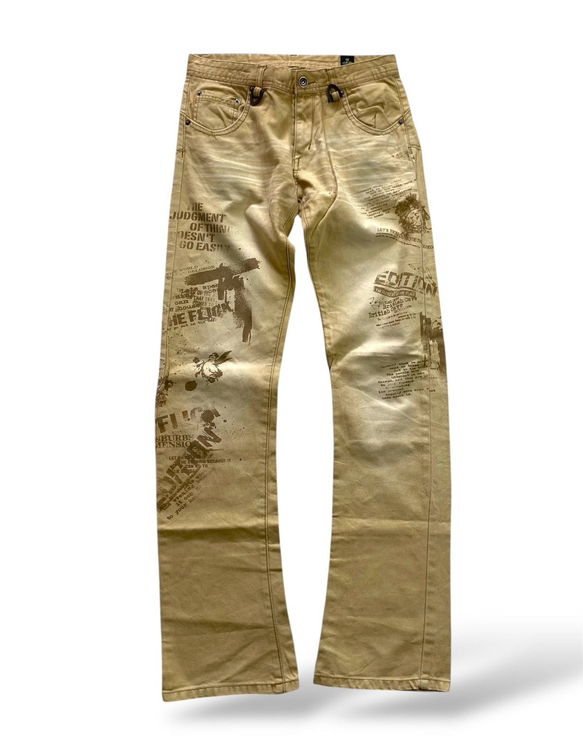 semanticdesign Japanes Semantic Design Poem Washed Flared Jeans Size US 29 - 1 Thumbnail