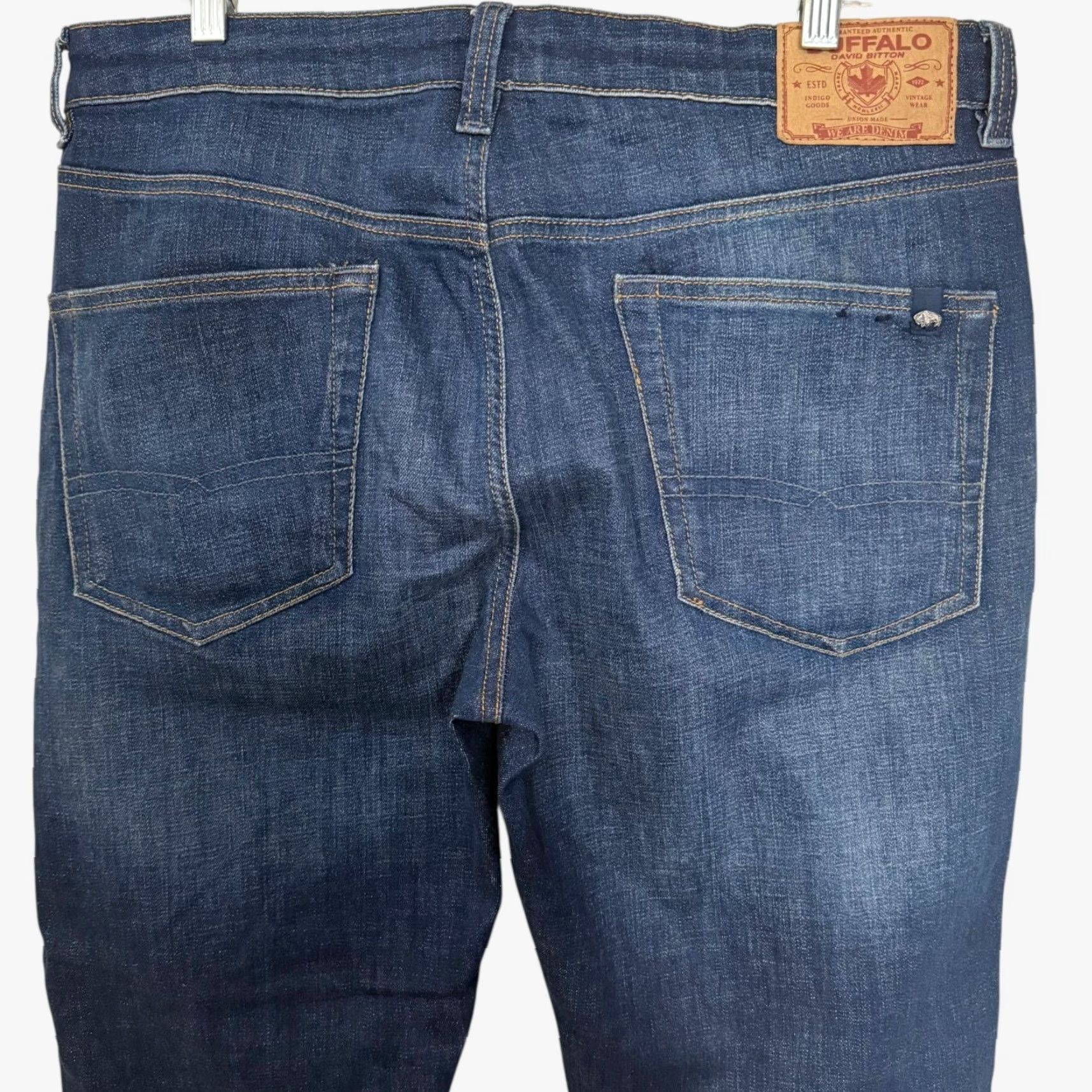 Buffalo David Bitton Buffalo David Bitton Ben Relaxed-Fit Tapered Denim Jeans Blue Men's 34X30 Jeans Size US 34 / EU 50 - 6 Thumbnail