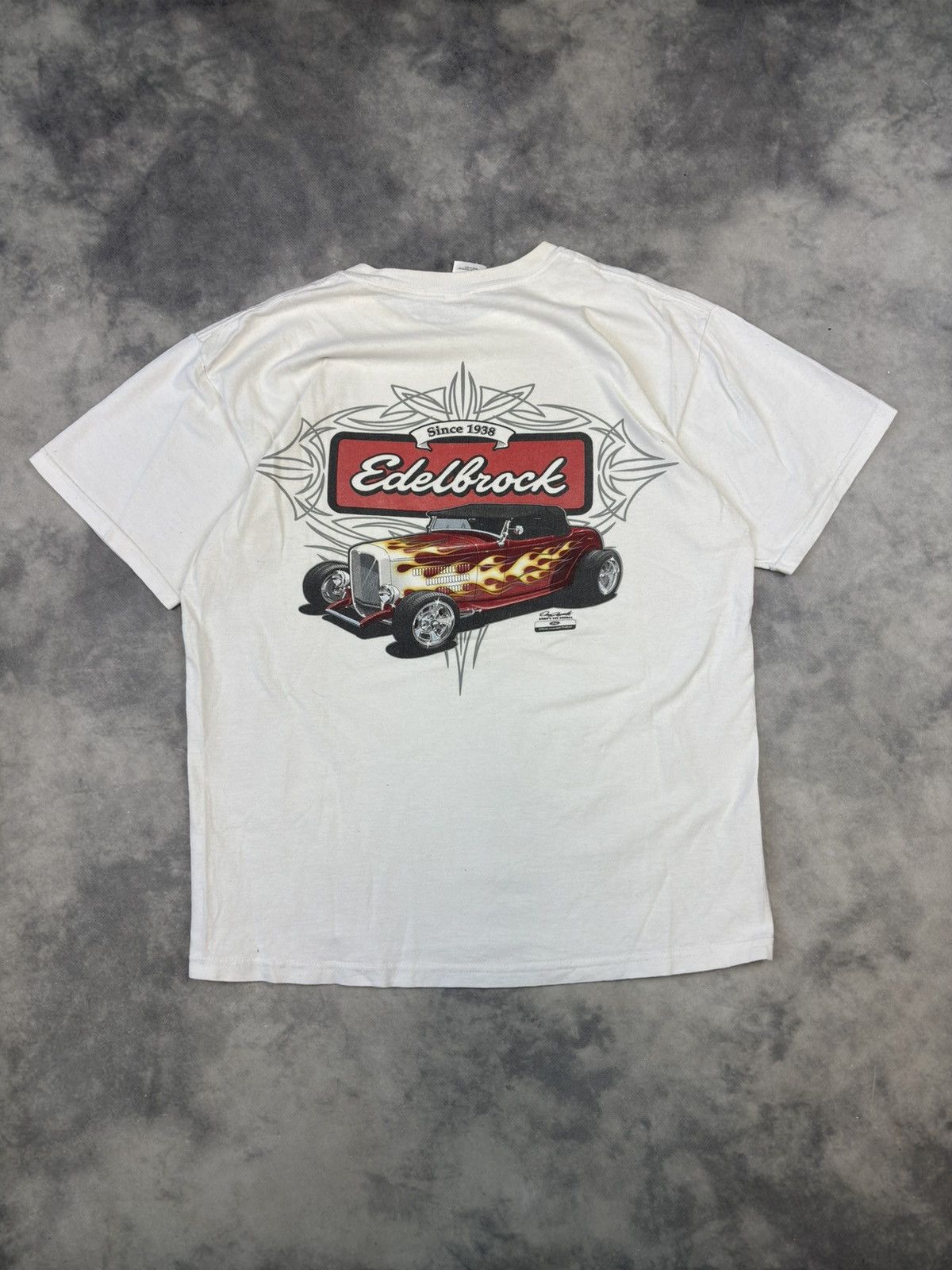 Ford × Vintage Vintage 90s FORD EDELBROCK Hot Wheels NASCAR Racing T Shirt Size US M / EU 48-50 / 2 - 1 Thumbnail