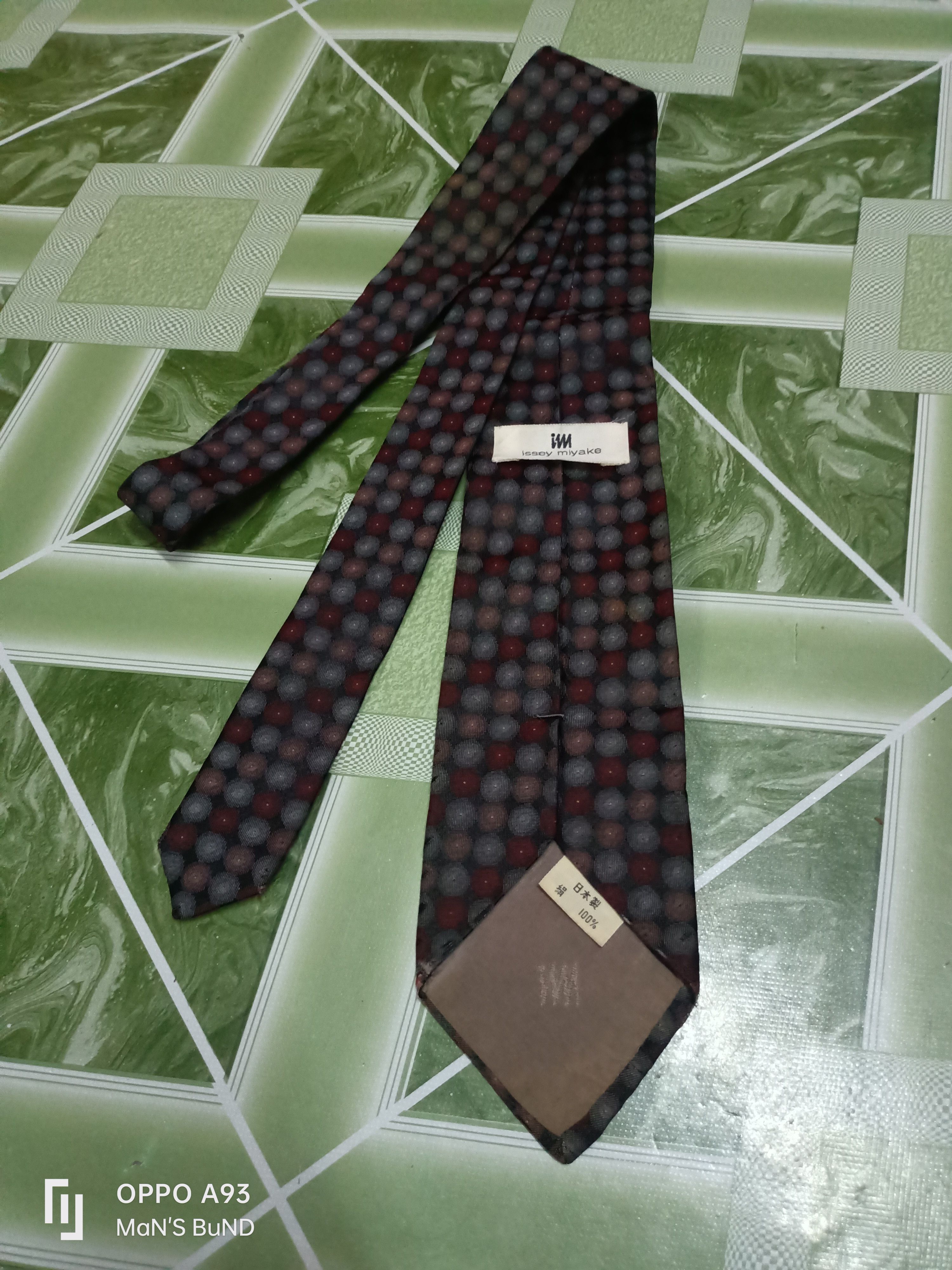 Issey Miyake Vintage Issey Miyake Dots Tie Size ONE SIZE - 2 Thumbnail