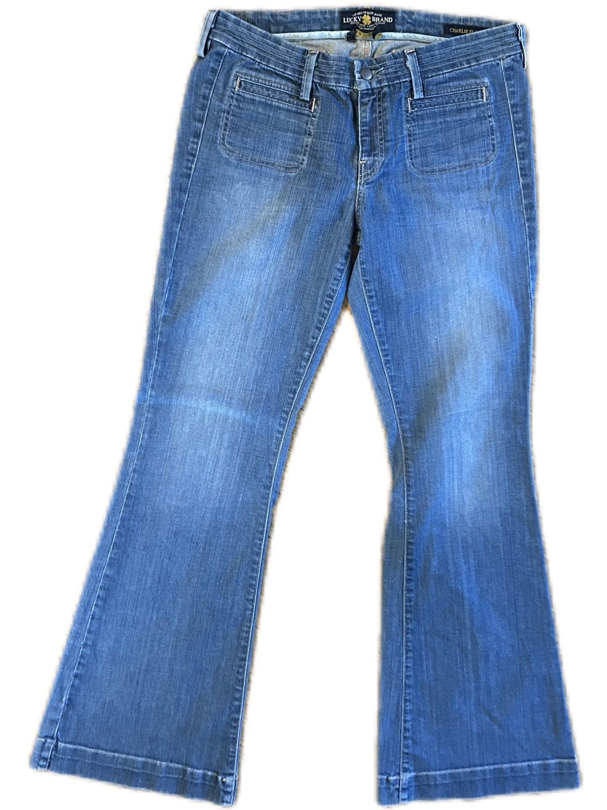 Lucky Brand × Vintage Vintage Lucky Brand Denim Flares Size US 31 - 1 Thumbnail