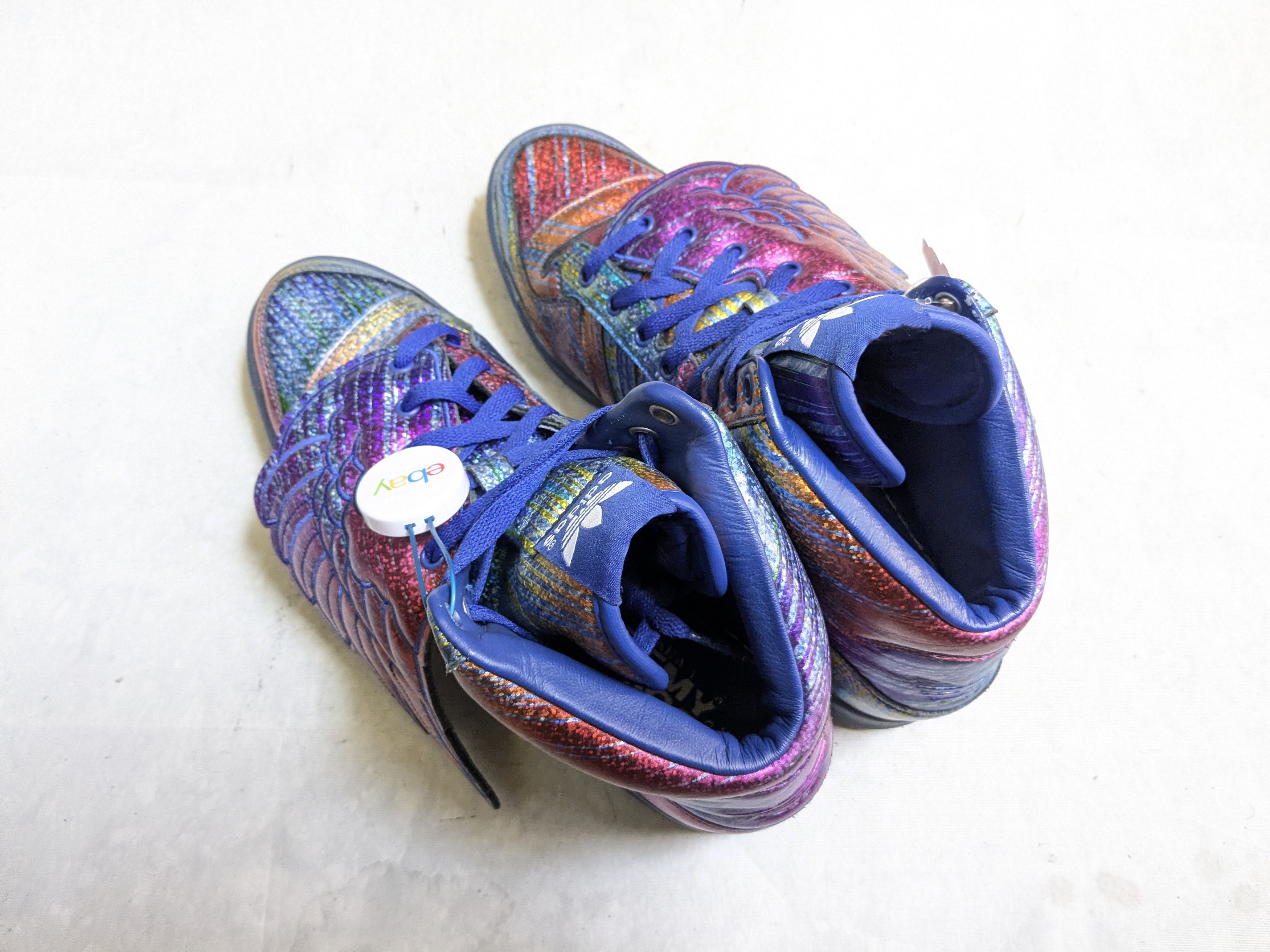 Jeremy Scott Adidas Jeremy Scott JS Wings Rainbow Foil Sneakers Q23650 Size US 10.5 / EU 43-44 - 14 Thumbnail