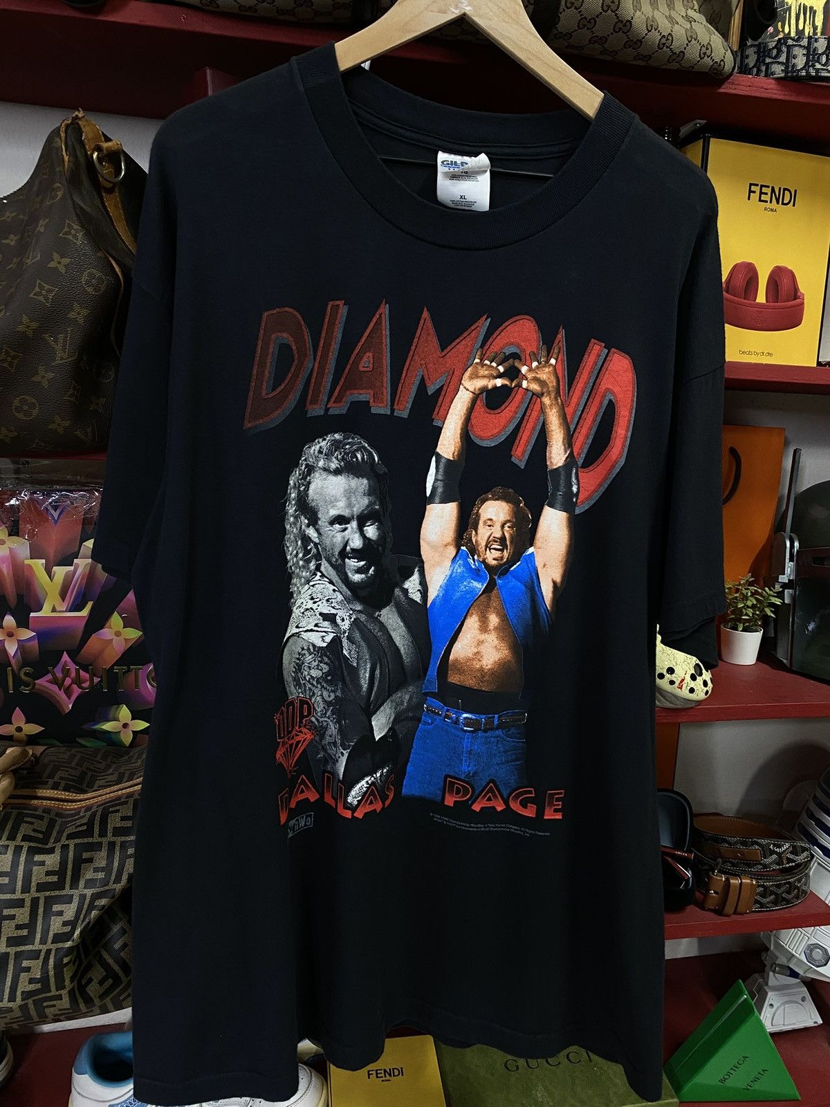 Vintage Vintage 1998 Diamond Dallas Page WCW Wrestling T-Shirt XL Size US XL / EU 56 / 4 - 6 Thumbnail