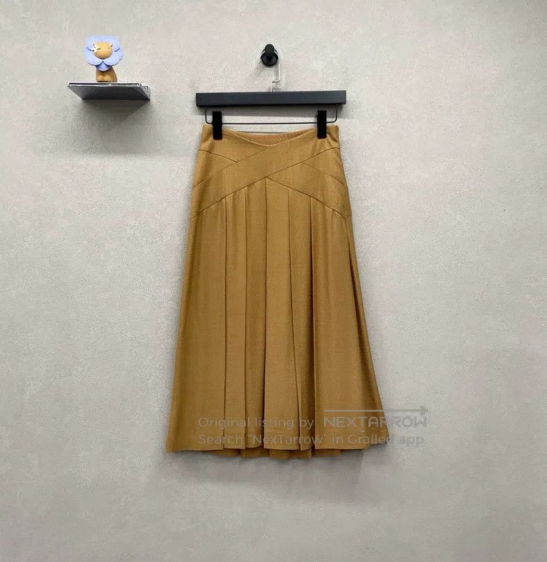 Gucci Solid colour mid-waist long skirt