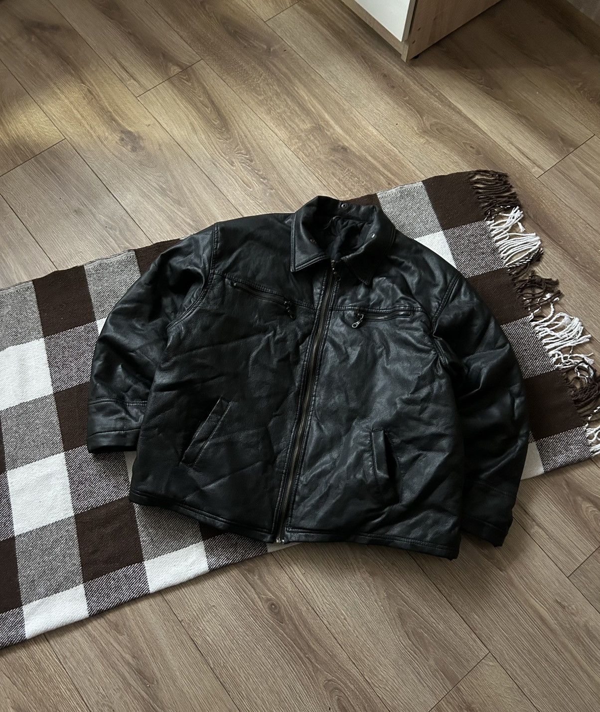 Genuine Leather × Vintage Vintage Genuine Leather bombers jacket mens y2k rare Size US M / EU 48-50 / 2 - 2 Thumbnail