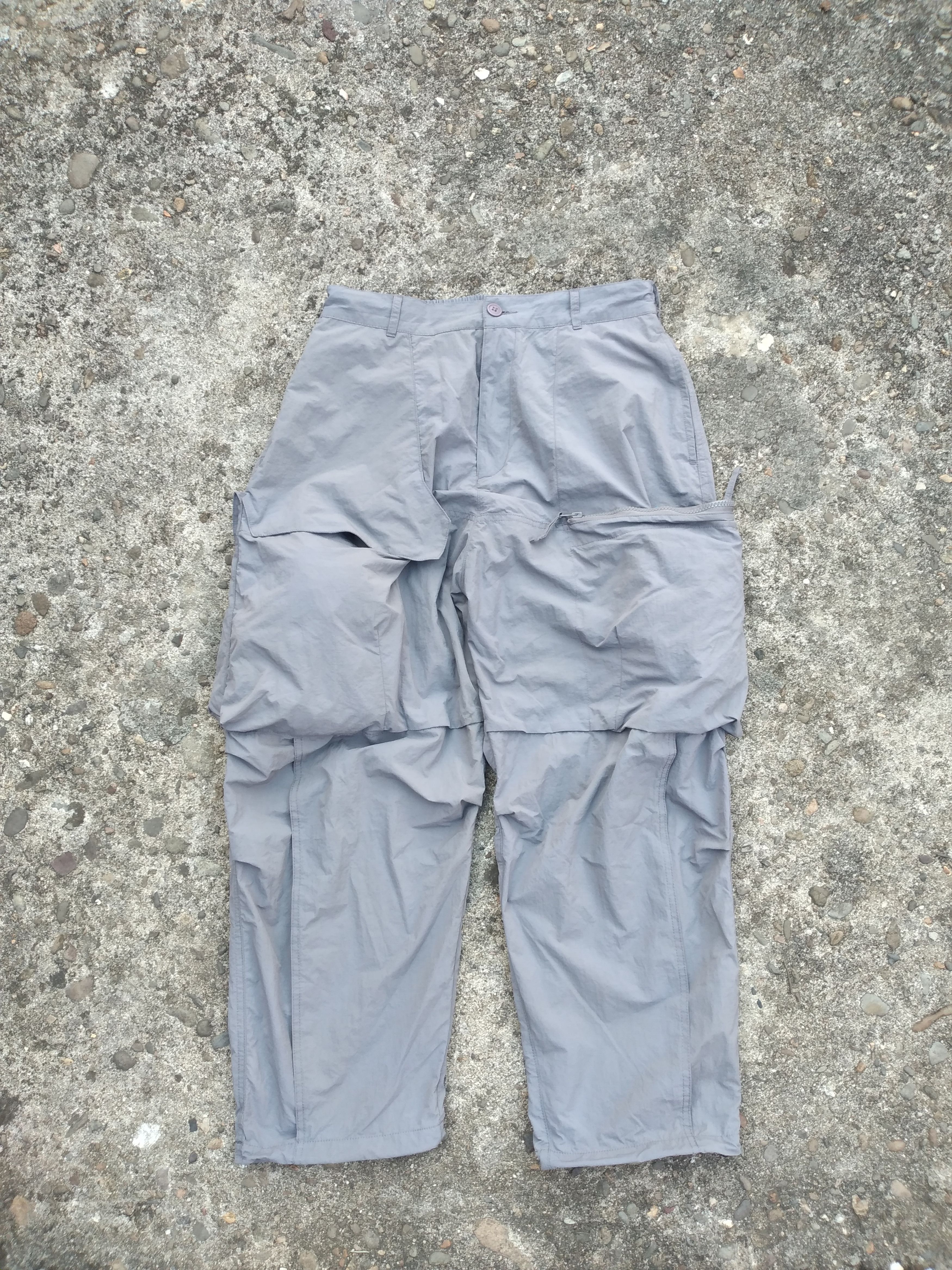 image of Whoisjacov M.c.m.a Parachute Multipocket Pants in Grey, Men's (Size 30)