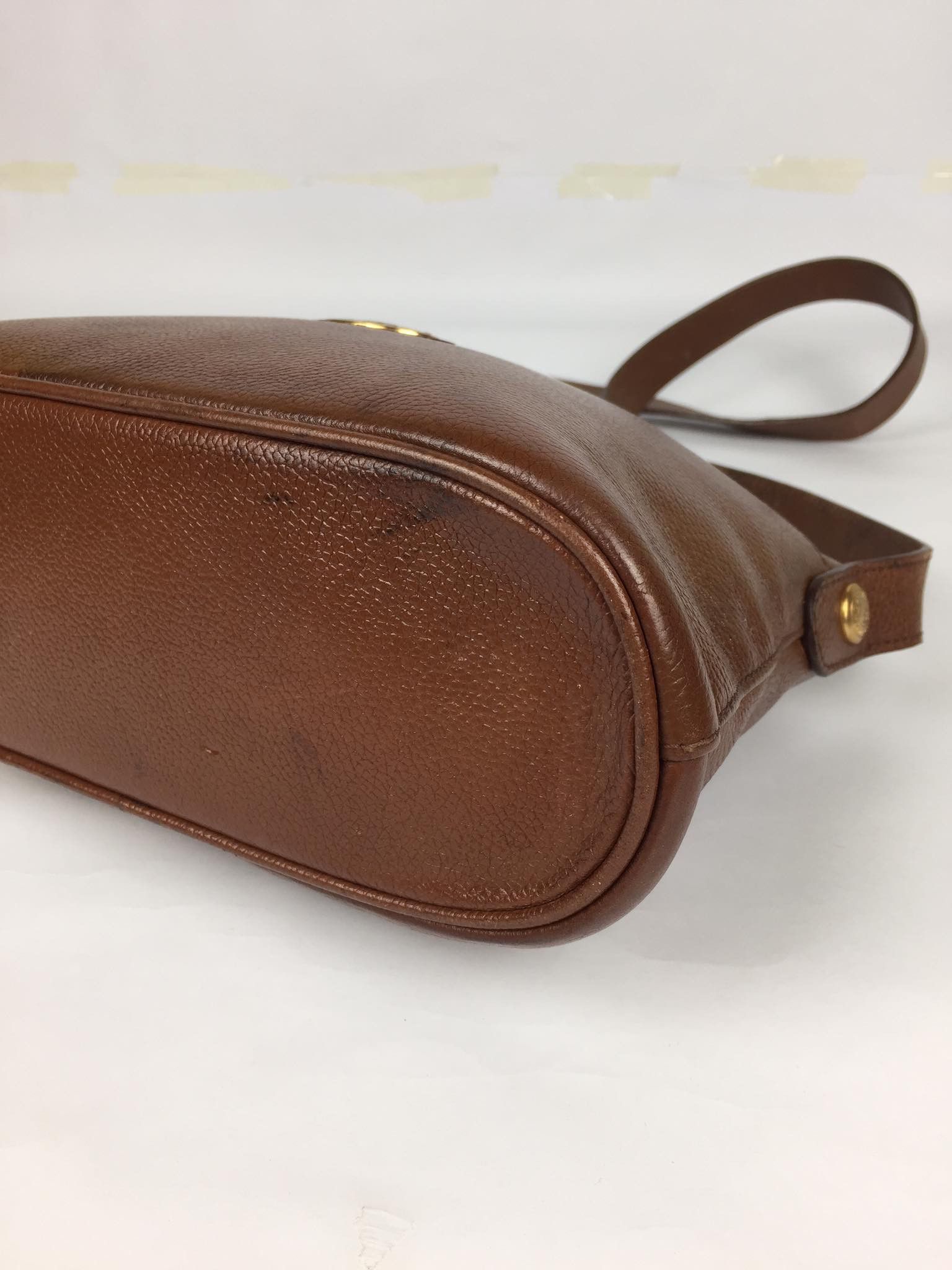 Burberry Aunthentic Vintage Burberrys Brown Leather Crossbody Bag Size ONE SIZE - 8 Thumbnail