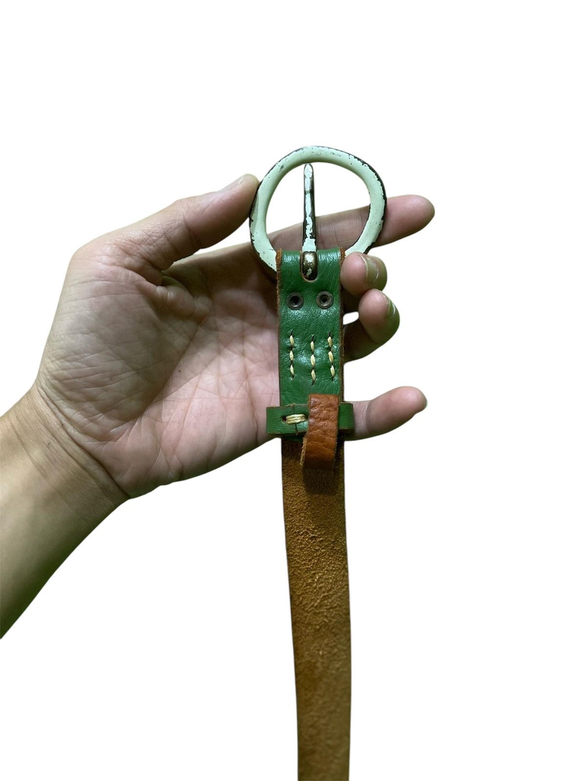 Japanese Brand × Kapital × Kapital Kountry Kapital Leather Belt Vintage Genuine Japan 💯 Rare Authentic Size ONE SIZE - 5 Thumbnail
