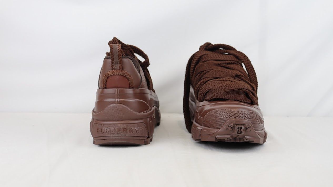 Burberry o1rshd1 Low Top Sneaker on Rubber Sole in Deep Earth Size US 12 / EU 45 - 9 Thumbnail