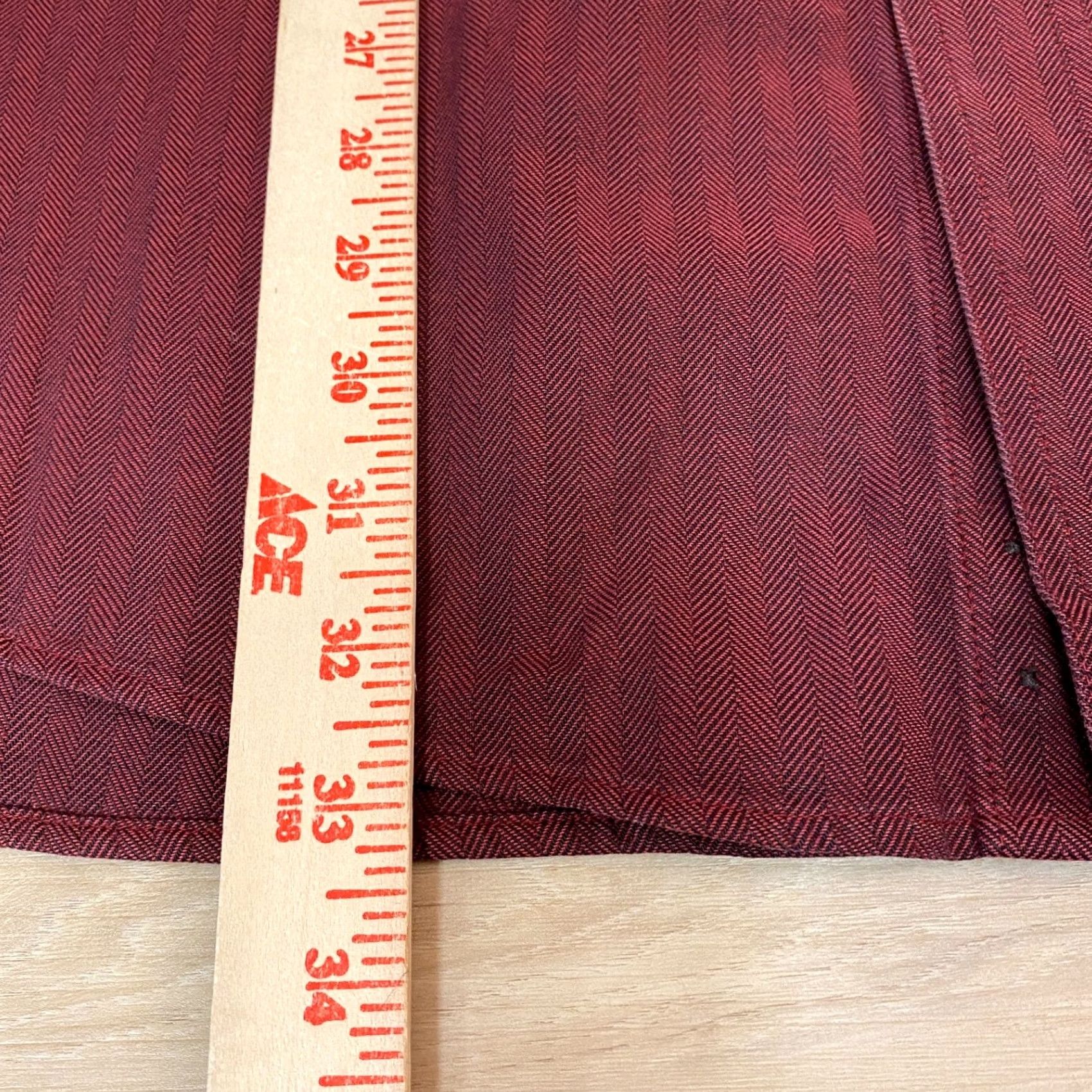 Vintage LL Bean Shirt Mens XXL Red Herringbone Kennebunk Button-Down Size US XXL / EU 58 / 5 - 6 Thumbnail