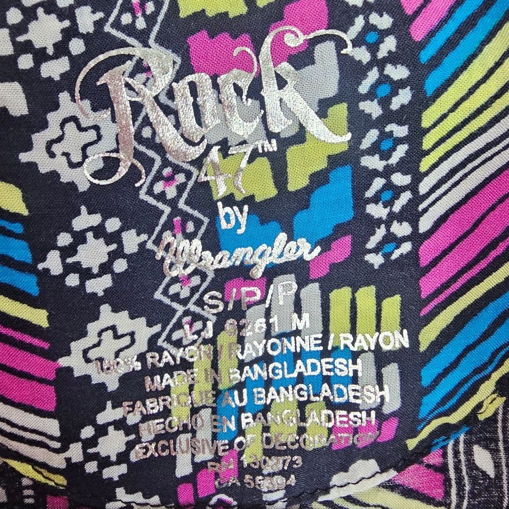 Wrangler Rock 47 Wrangler Womens Southwestern Geometric Western Shirt Size S / US 4 / IT 40 - 6 Thumbnail