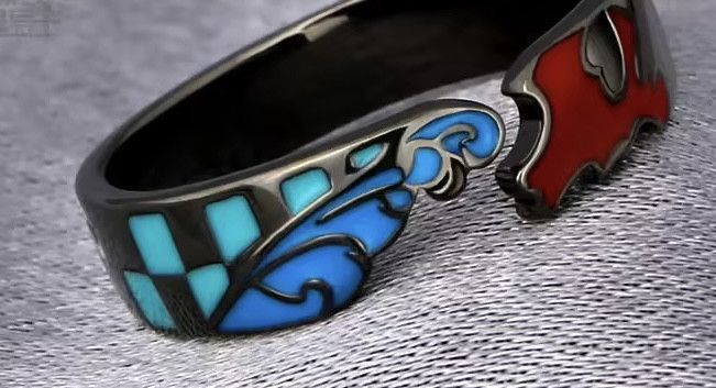 Jewelry Anime Demon Slayer Adjustable Size Ring Size ONE SIZE - 4 Thumbnail