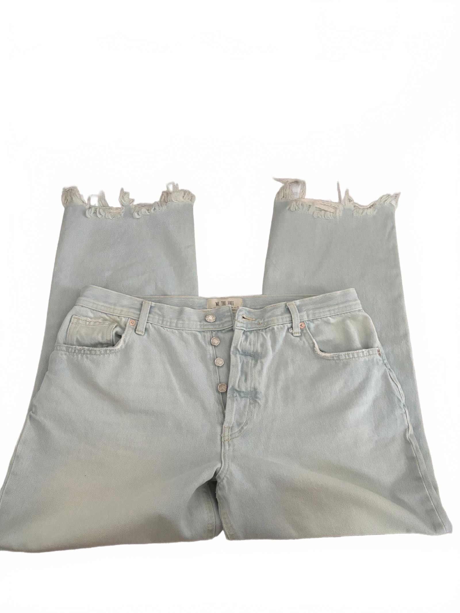 Free People NWOT We the Free- Free People Distressed Light Blue Jeans 32 Size 32" / US 10 / IT 46 - 1 Thumbnail