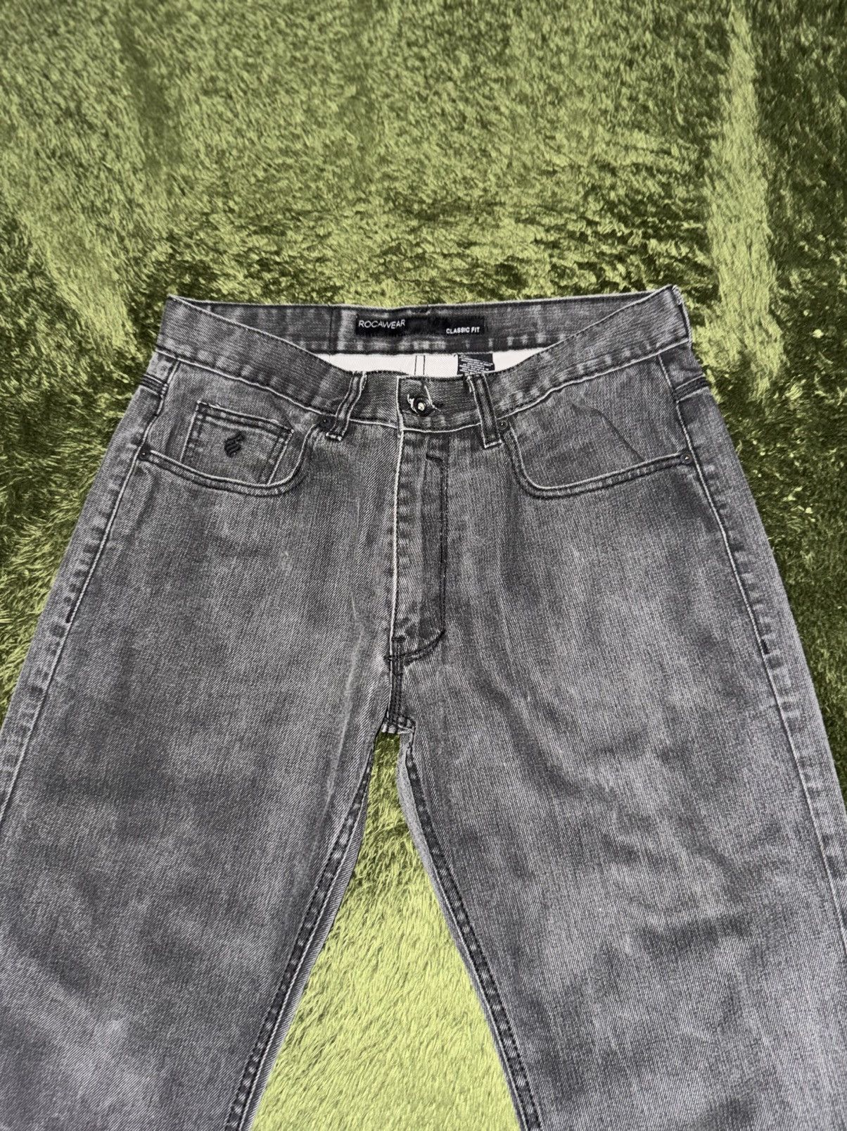 Rocawear [34] Rocawear Vintage Washed Textured Denim Pants Size US 34 / EU 50 - 5 Thumbnail