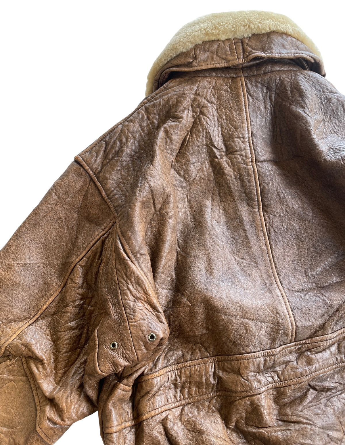 Vintage Vintage Durante Leather Flight Jacket Size US L / EU 52-54 / 3 - 10 Thumbnail